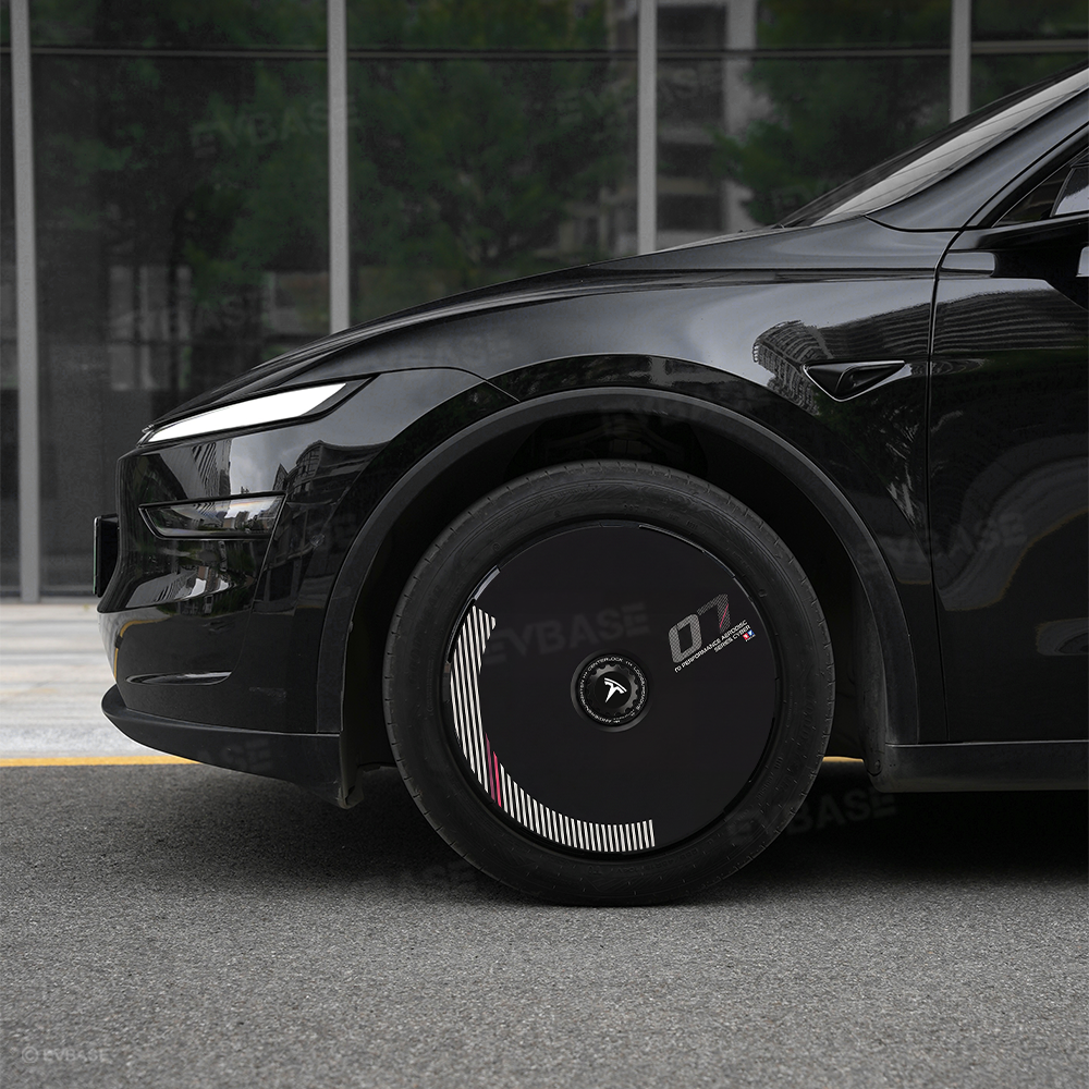 Model Y Juniper Aero Wheel Covers Custom UV-Printed Graphic Hubcaps for Tesla 18/19/20/21 Inch Wheels