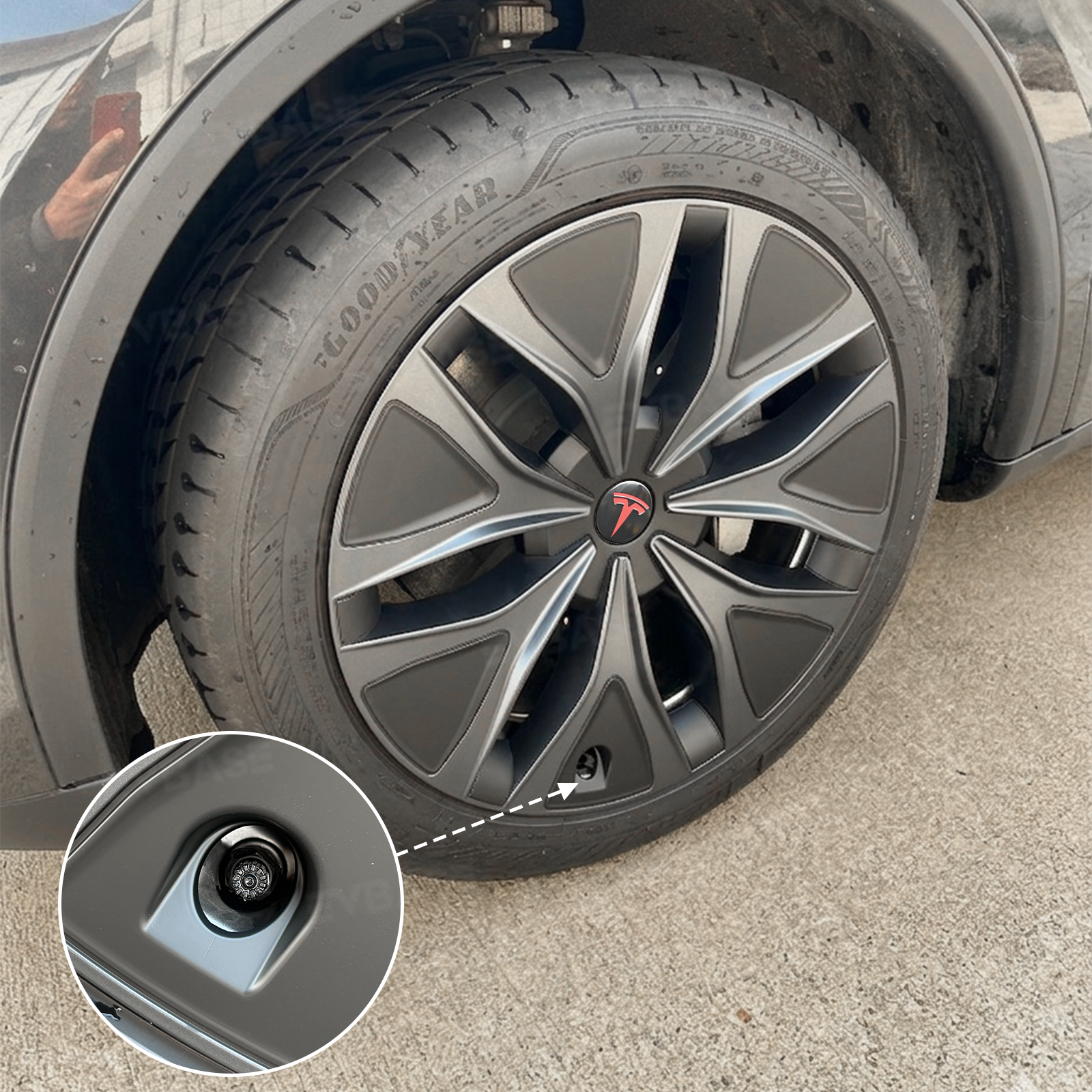 Model Y L Wheel Covers 19" Mecha Wheels Hubcaps Inspired By Model Y Performance