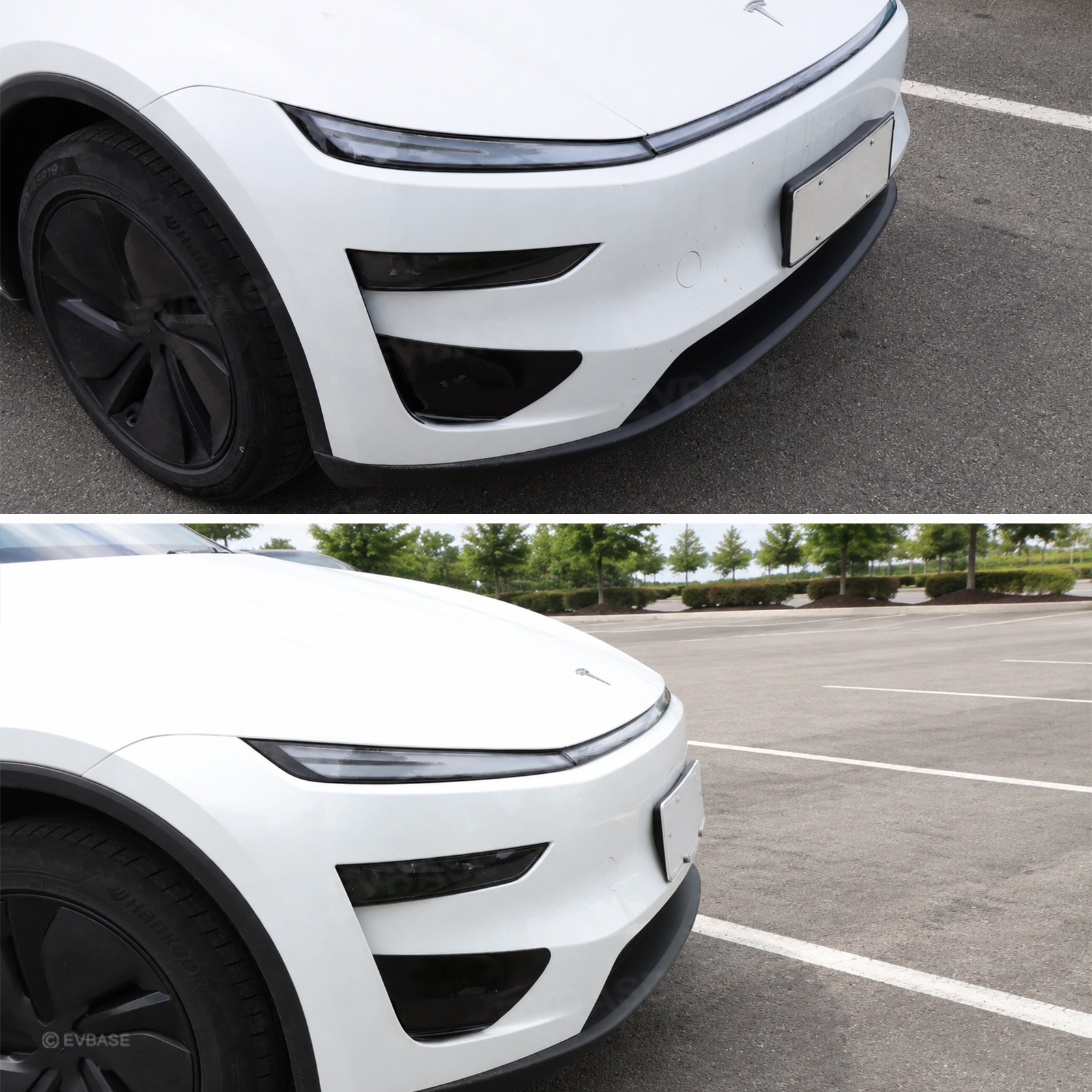 Model Y Juniper Front Bumper Side Trim Performance Style Front Bumper Fog Light Accent Trim Cover