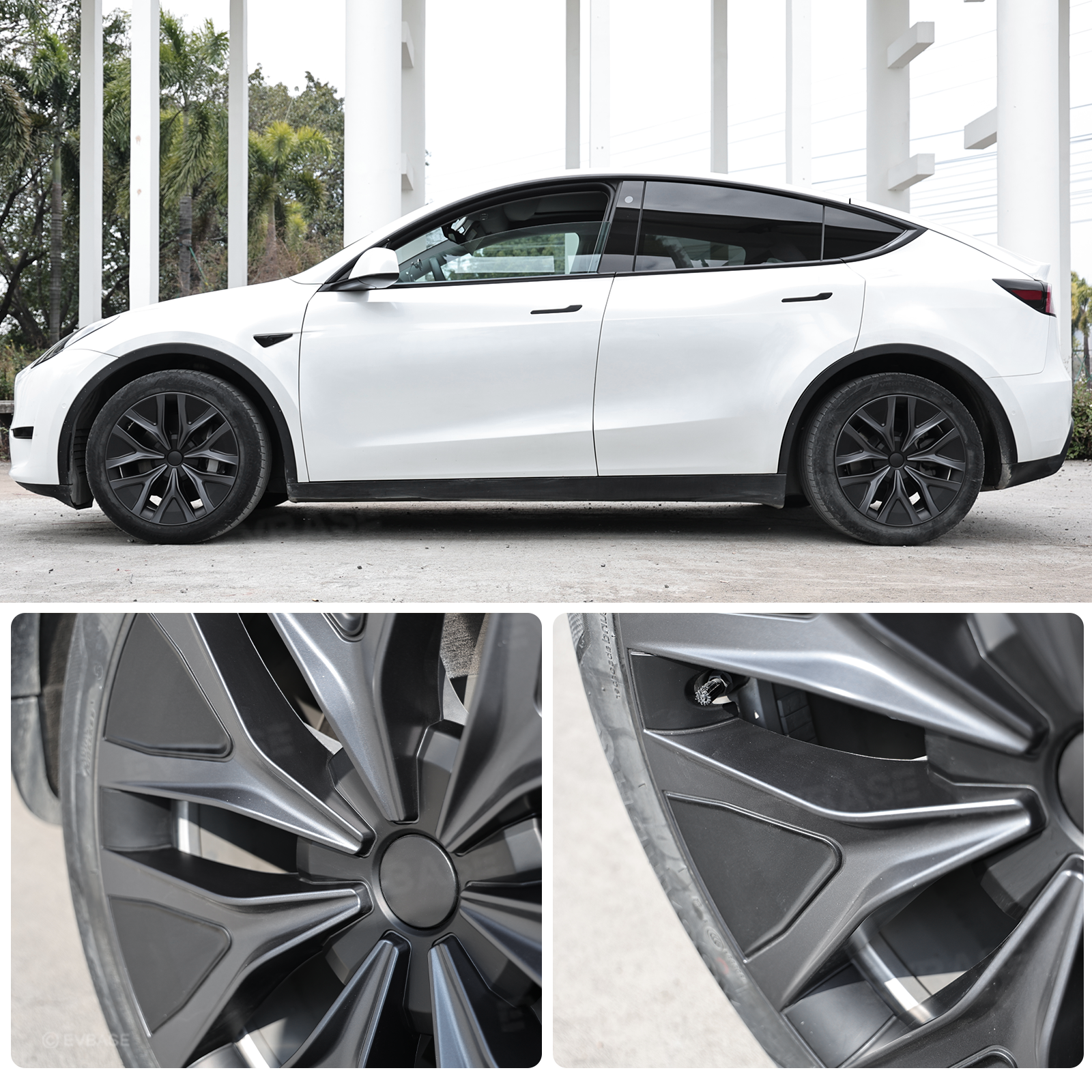 Model Y/ Y Juniper 19 Inch Wheel Covers Performance-Inspired Wheels Hubcaps for Tesla