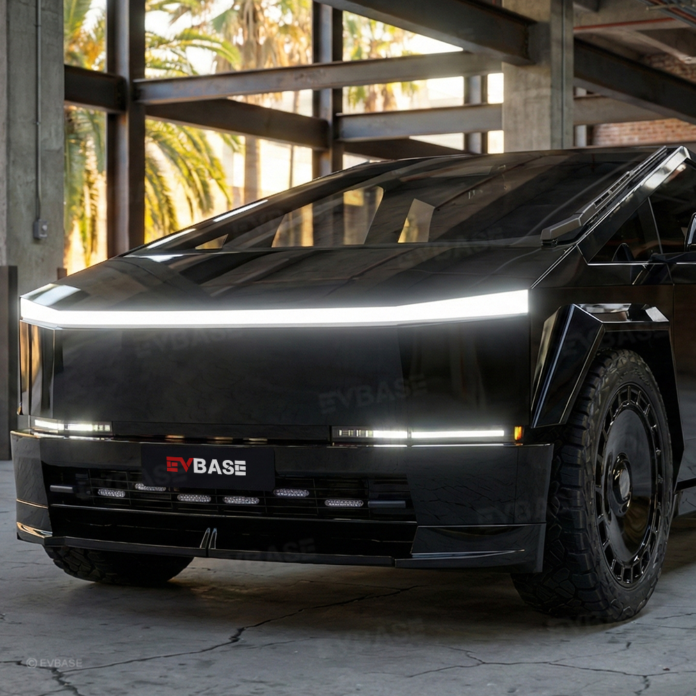 Cybertruck Front Grille LED Light Bar Tactical Lower Grille Auxiliary Lighting Upgrade