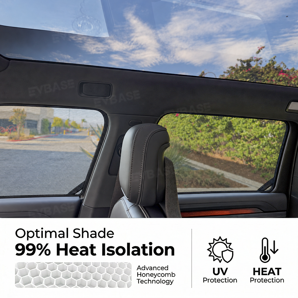 Side Window Sunshades Rear Windshield Shade for Rivian R2 OEM-Style Mesh Sun Visor Privacy & Sun Protection