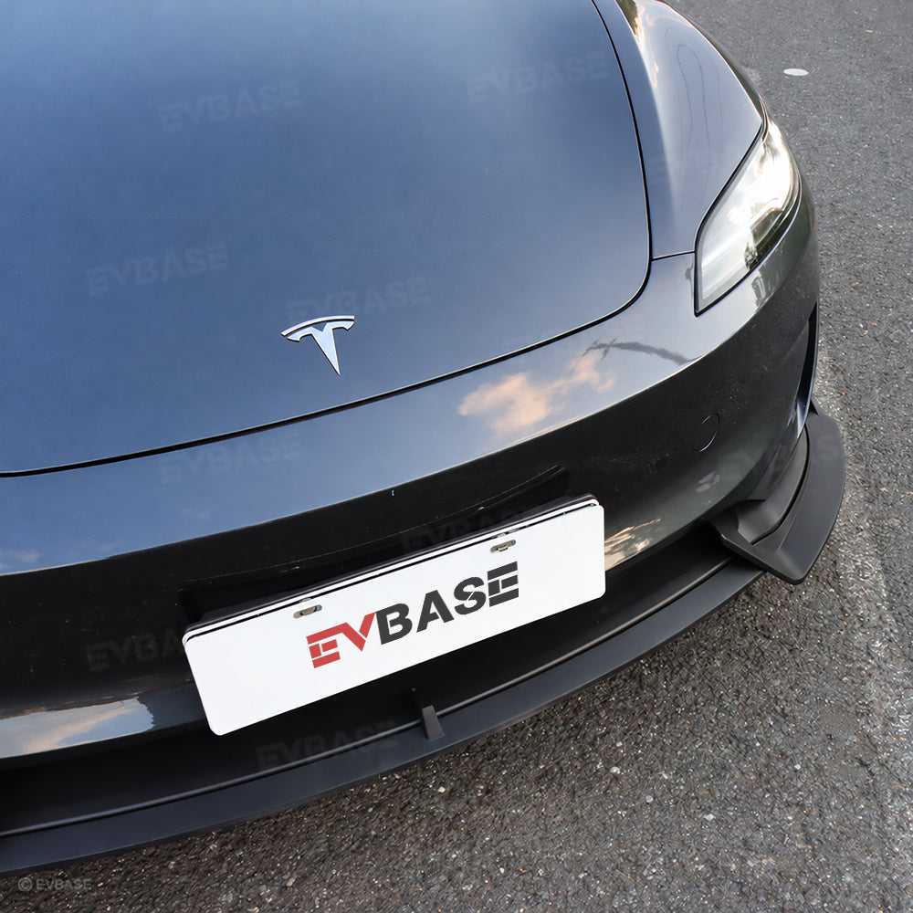Model 3 Highland Performance Front Lip V‑Style Front Bumper Lip Apron Splitter