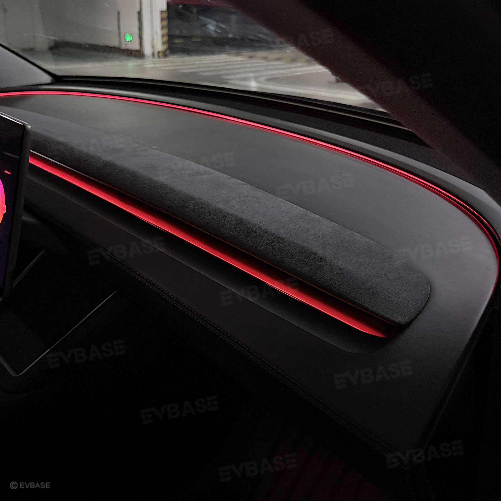 Model 3 Highland Interior Ambient Lighting Kit RGB LED Light Strips Neon Lights with Factory Screen Control