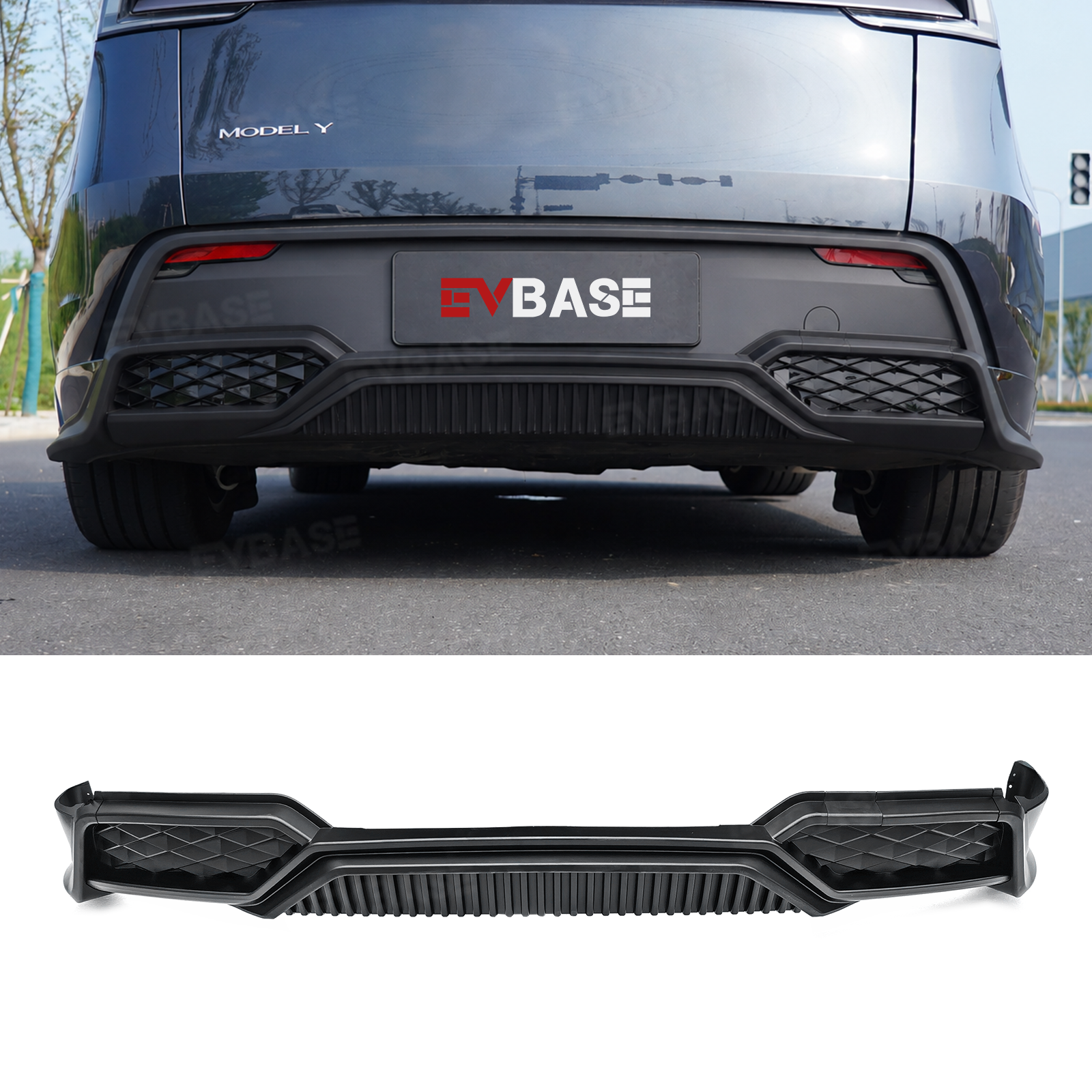 Model Y Juniper Body Kit Aggressive Aero Style Front Lip & Rear Diffuser & Side Skirts