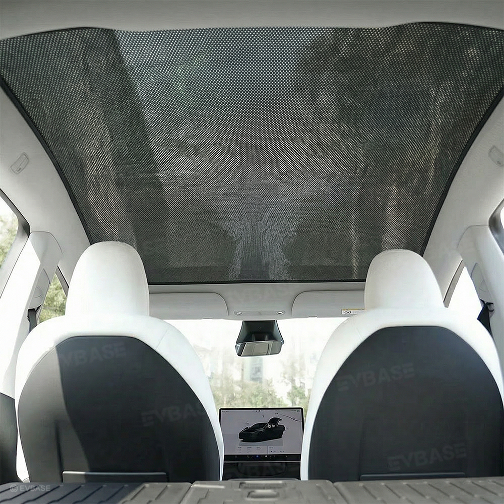 Model Y Juniper/ 3 Highland Glass Roof Sunshade Heat Insulation UV Protection Sun Visor OEM-Style Sunroof & Rear Window Sun Shade