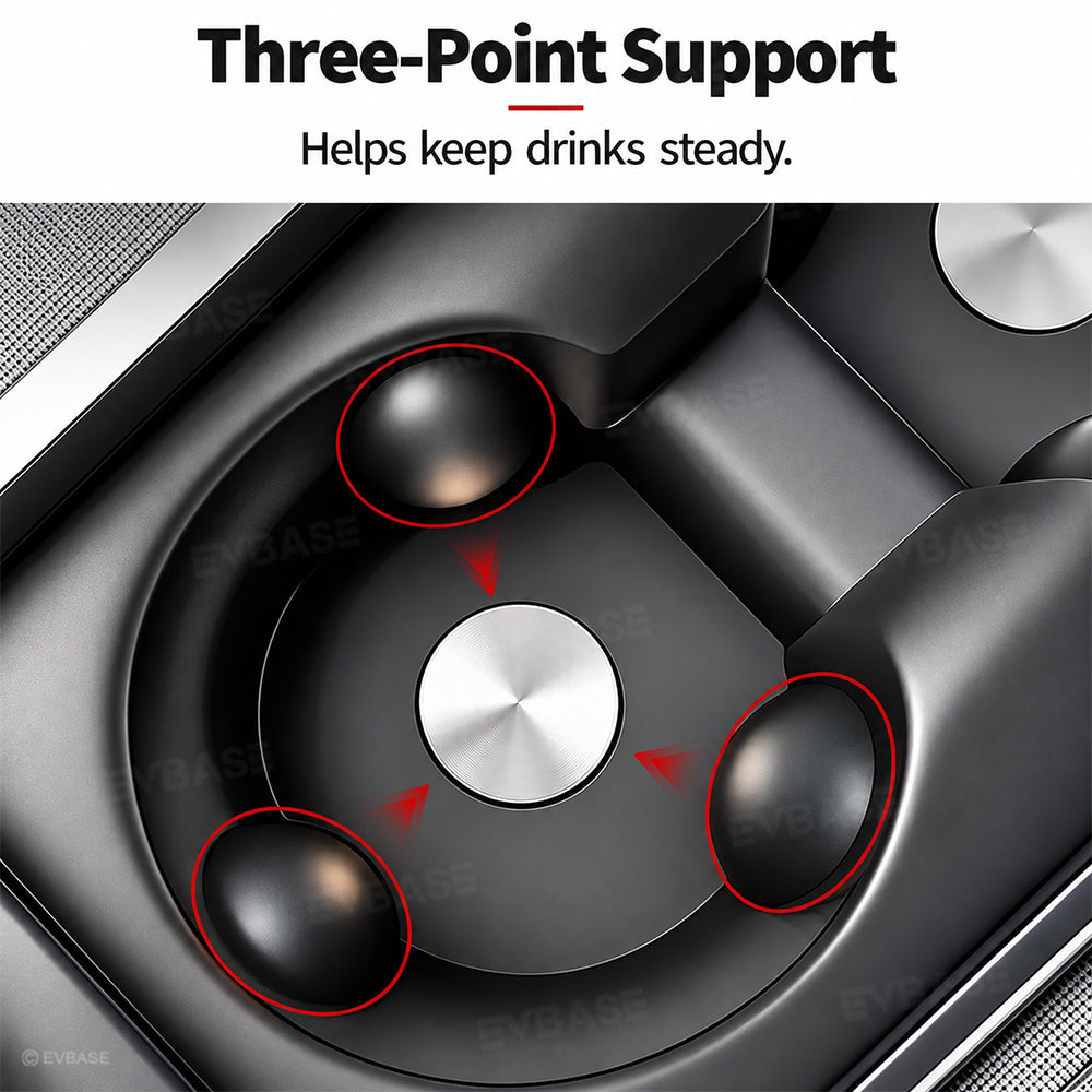 Model Y Juniper/ 3 Highland/ Y L Cup Holder Center Console Silicone Cup Holder Insert for Tesla Water Bottle Organizer
