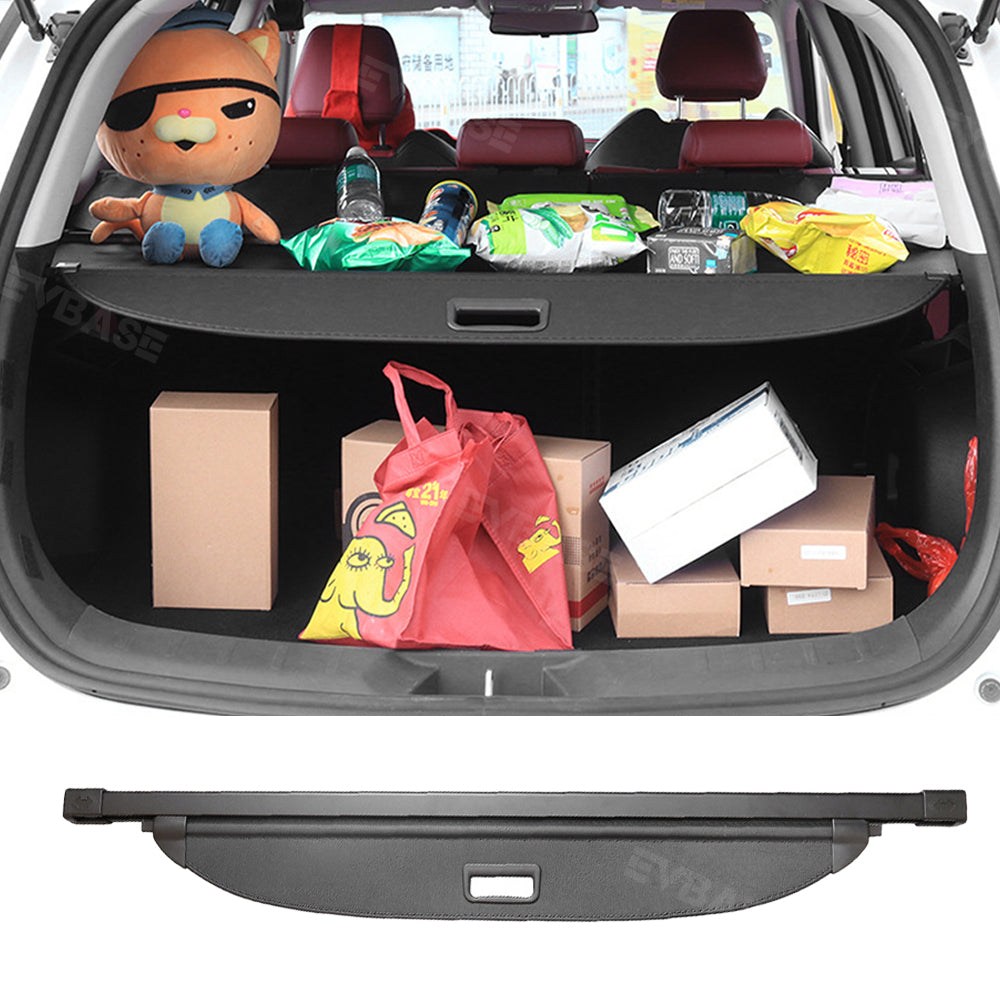 Rear Trunk Cargo Cover For Hyundai Kona 2018-2023 – Black, Felt-Lined Shade