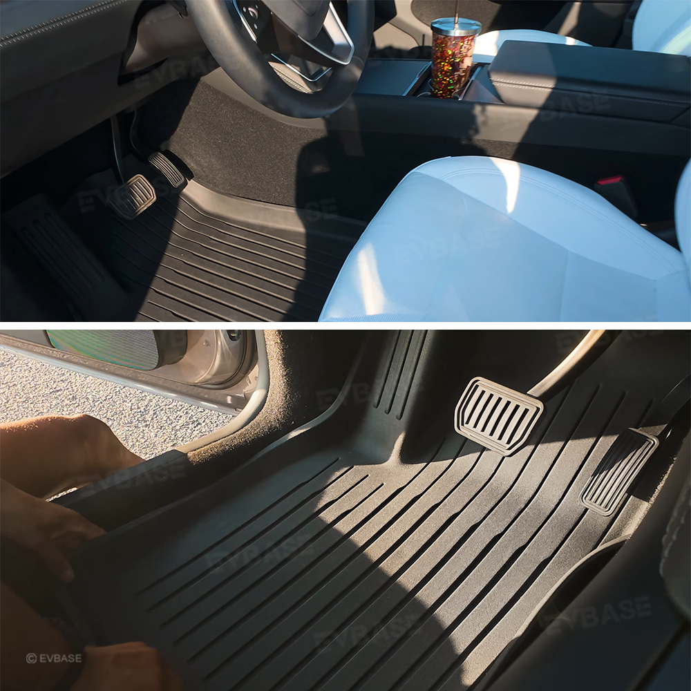 Model Y Juniper Floor Mat TPE Anti-Slip Trunk Mat Cargo Liner Back Seat Cover All Weather Protection
