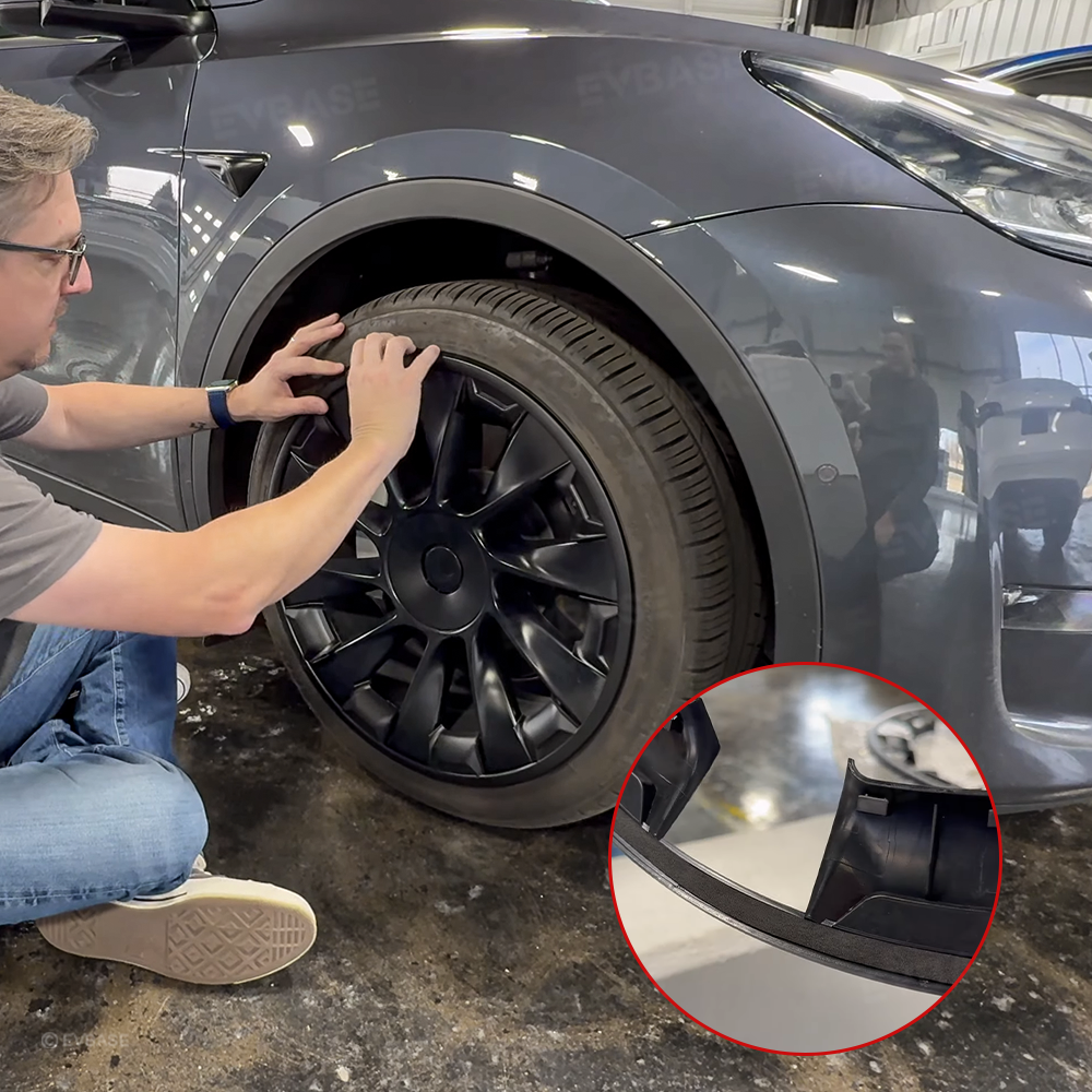 Model Y Wheel Rim Protector 20 Inch Induction Wheels All-in-one Mecha Style ABS Rimcase for Tesla