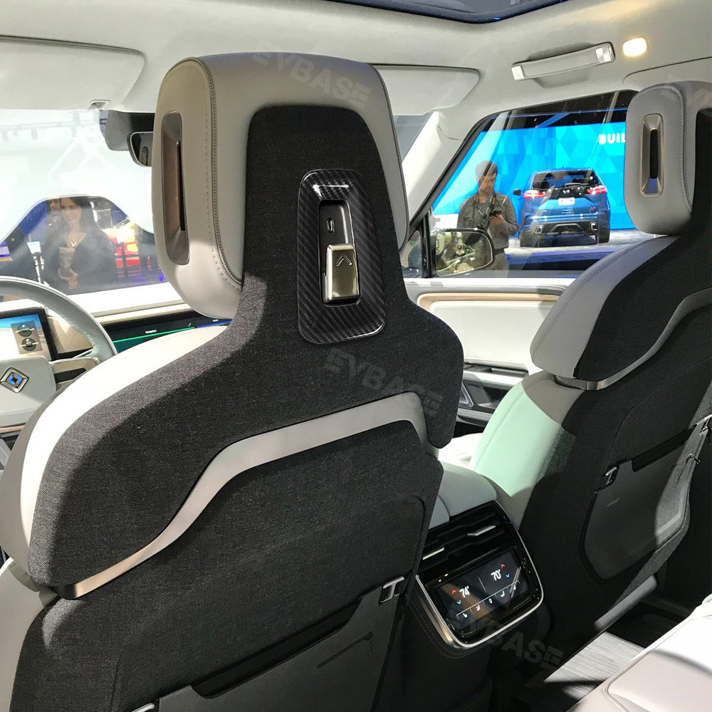 Seatback Hook Trim for R1T R1S Protective Cover Decorative Panel ABS Seat Hook Frame 2PCS for Rivian