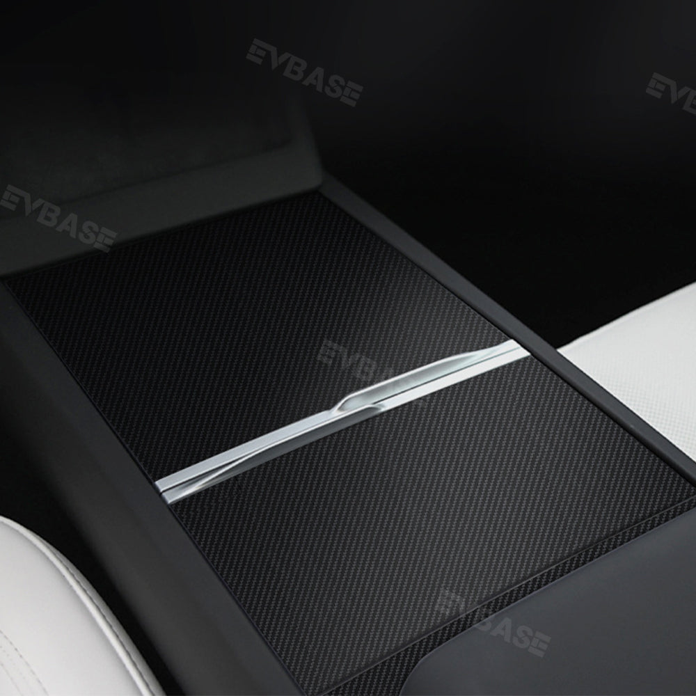 Model 3 Highland Real Carbon Fiber Center Console Sticker Protector for Tesla Interior Accessories EVBASE