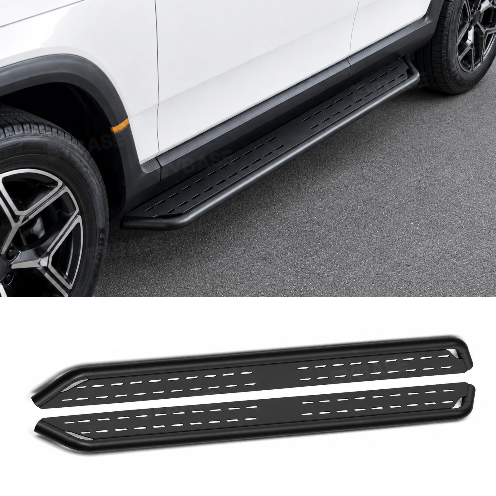 EVBASE Running Boards for Rivian R2 Side Steps Heavy-Duty Non-Slip Nerf Bars Exterior Off-Road Accessories
