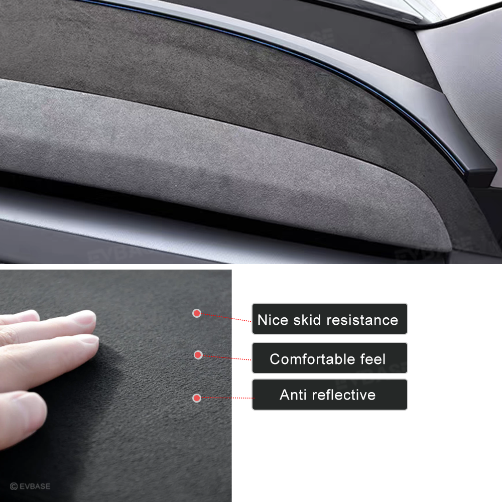 Model Y Juniper Dashboard Cover Anti-Glare Sun Protection Suede Dash Mat
