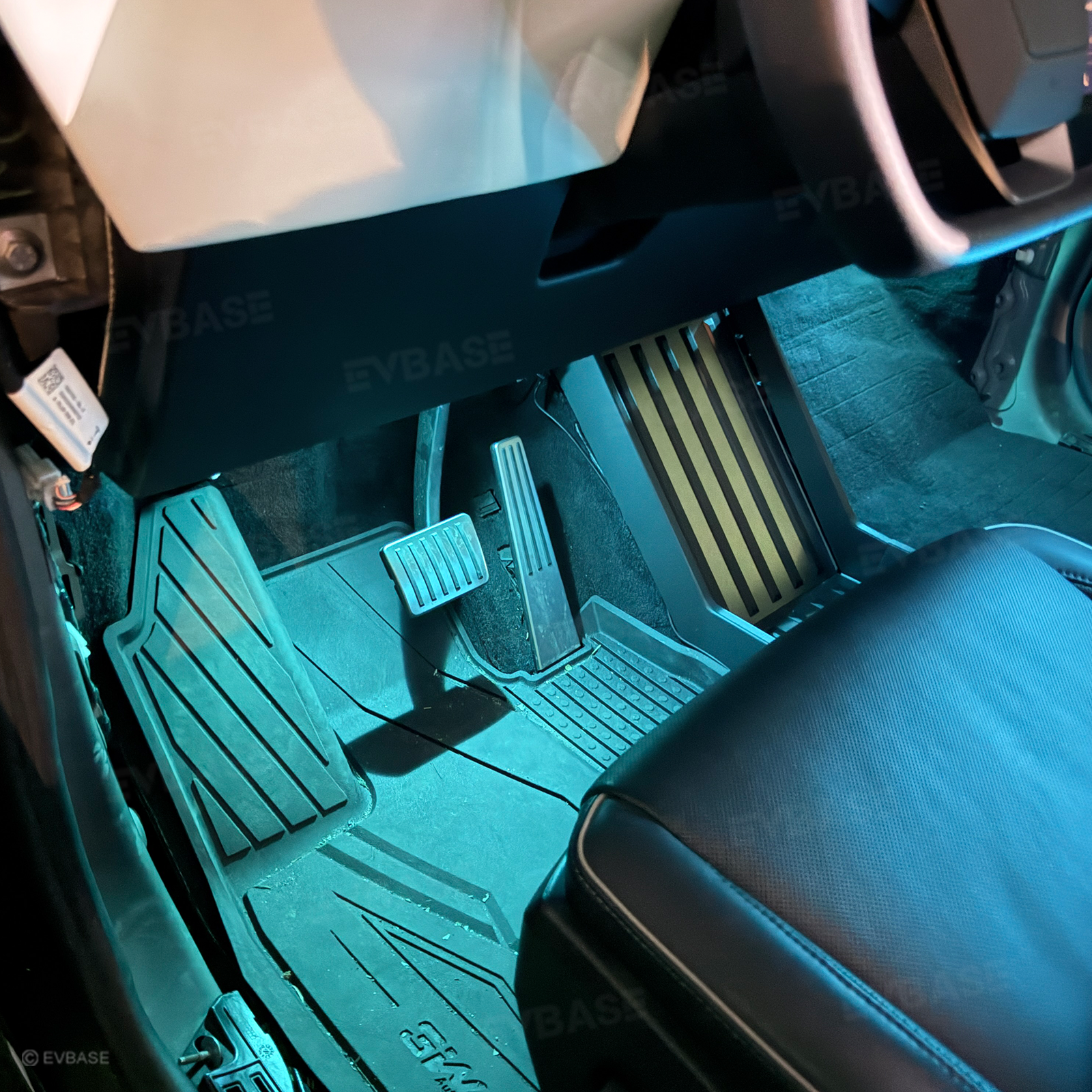 Cybertruck Footwell Lights RGB Ambient Lighting LED Interior Lights with Factory Screen Control