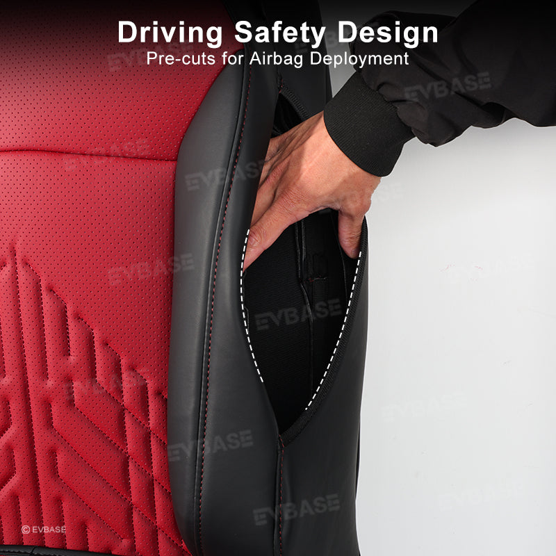 Tesla Cybertruck Custom Seat Covers NAPPA Leather Seat Protector All Set Gen 3.0 With Musk's Rocket Spirit