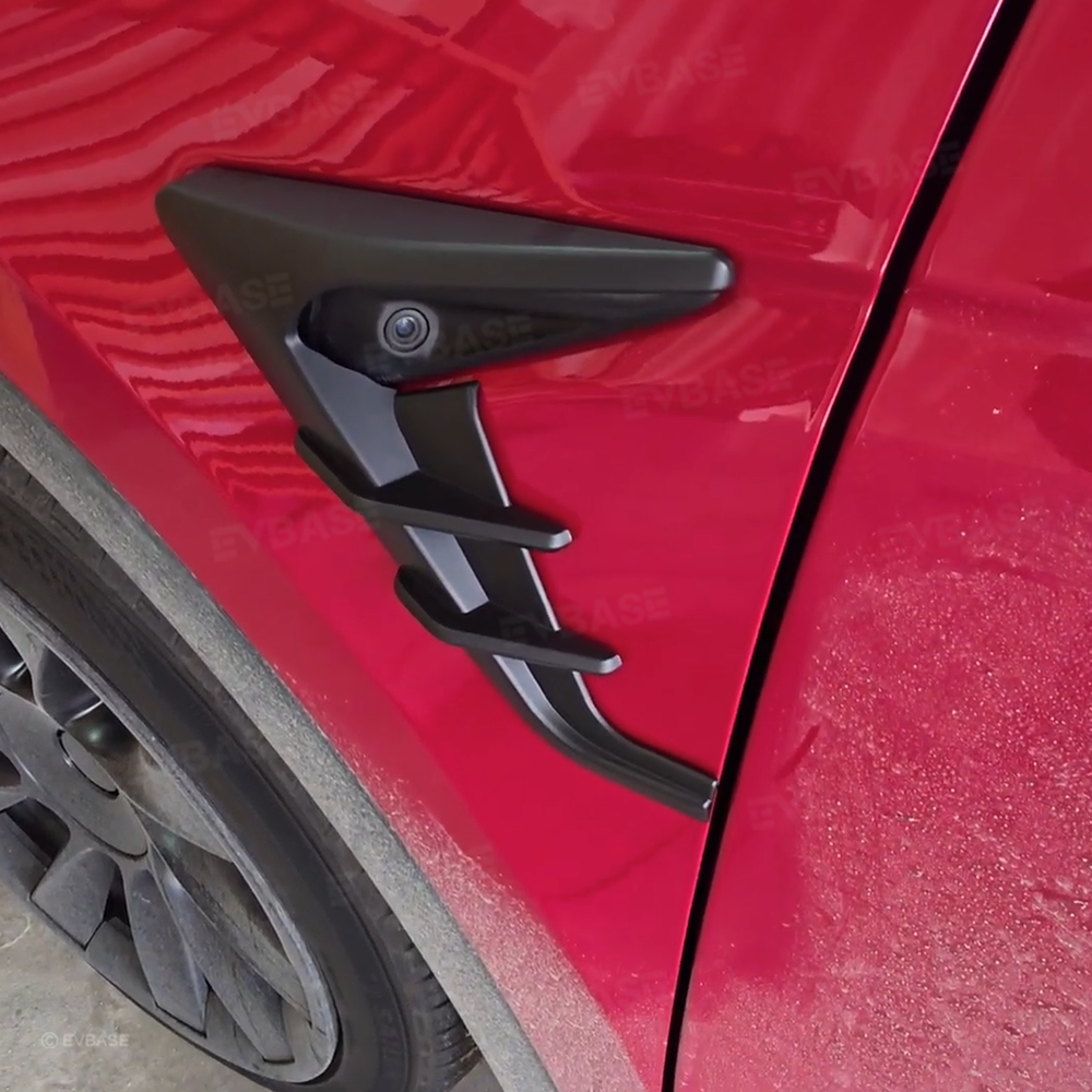 Side Camera Cover for Model Y/ Y Juniper/ 3 Highland Thunder Style Turn Signal Camera ABS Protective Trim Cover 2.0