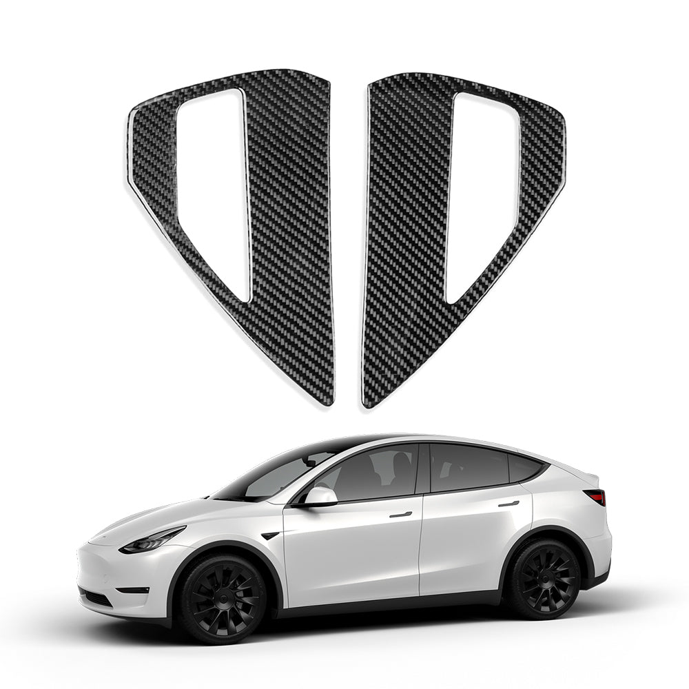 EVBASE Model 3 Y X S Charging Port Cover Real Carbon Fiber For Tesla