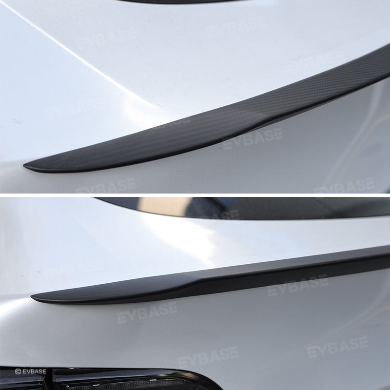 Model Y Rear Spoiler Wing Dry Real Carbon Fiber OEM Style Inspired By Model 3 Performance Rear Splitter