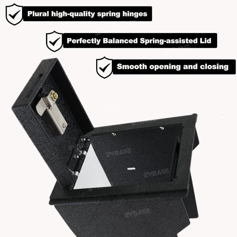 Safe Lockbox for R1T R1S Armrest Organizer Storage Box Center Console Safe Vault Anti-Theft Gun Safe Box for Rivian