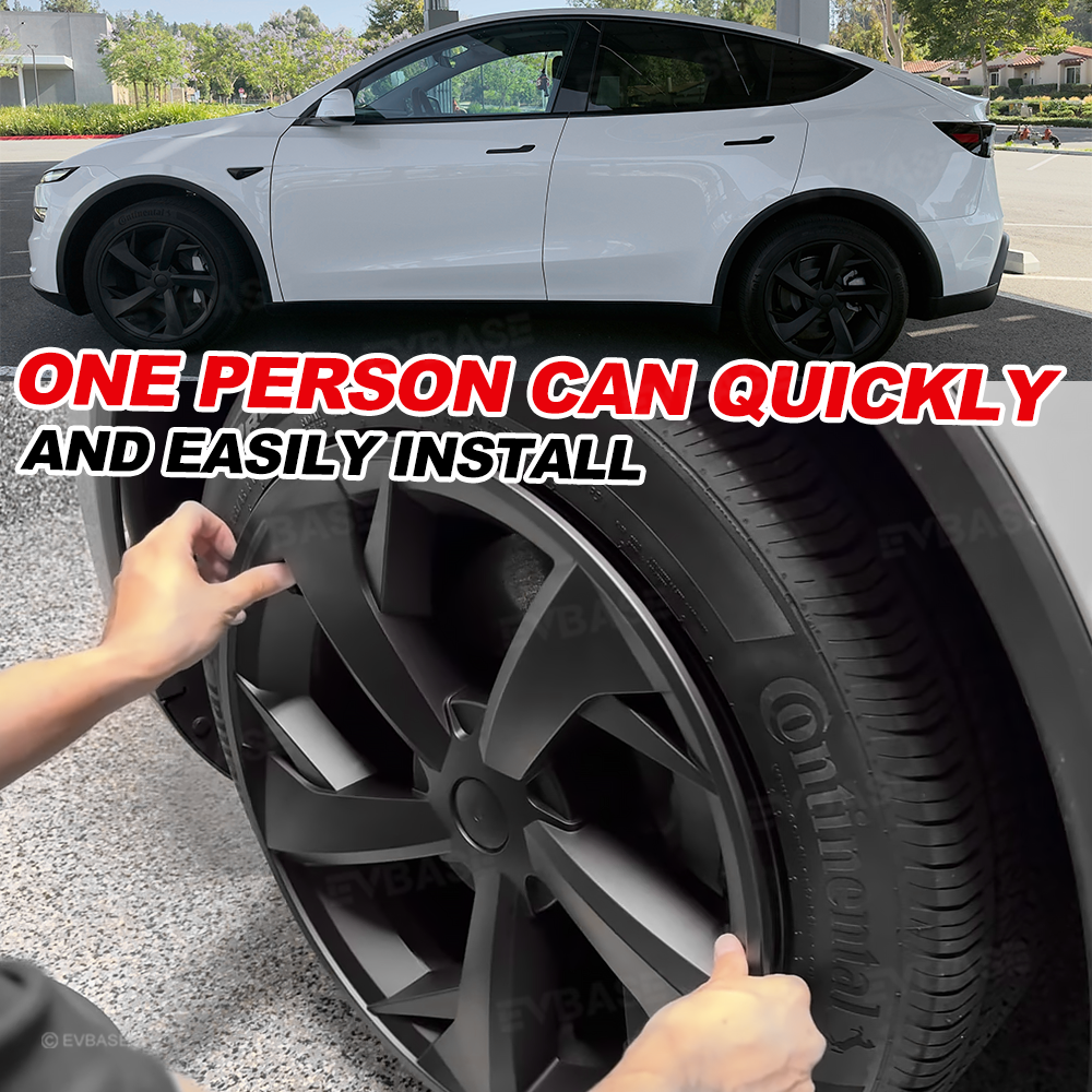 Hubcaps for Model Y Juniper 19 Inch Crossflow Wheels OEM Style Wheel Covers Exterior Accessories Upgrade 4PCS