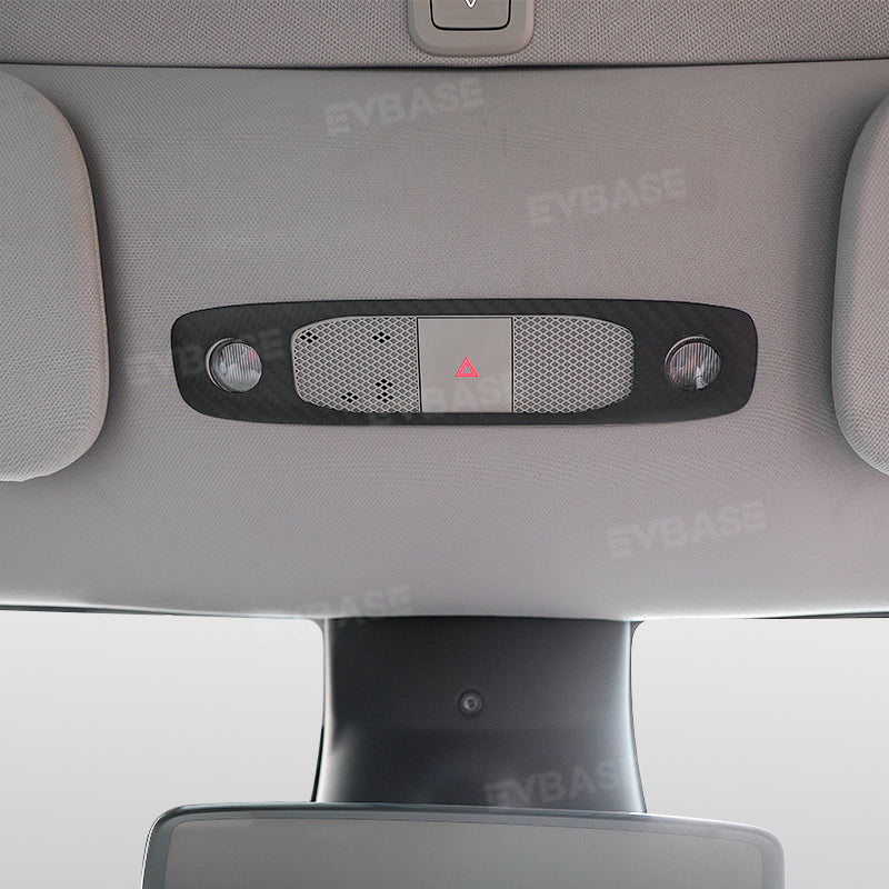 Tesla Model Y 3 Carbon Fiber Interior Accessories Reading Light Cover Trim