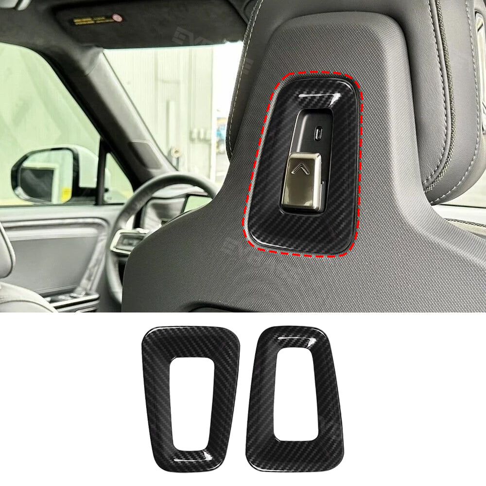 Seatback Hook Trim for R1T R1S Protective Cover Decorative Panel ABS Seat Hook Frame 2PCS for Rivian