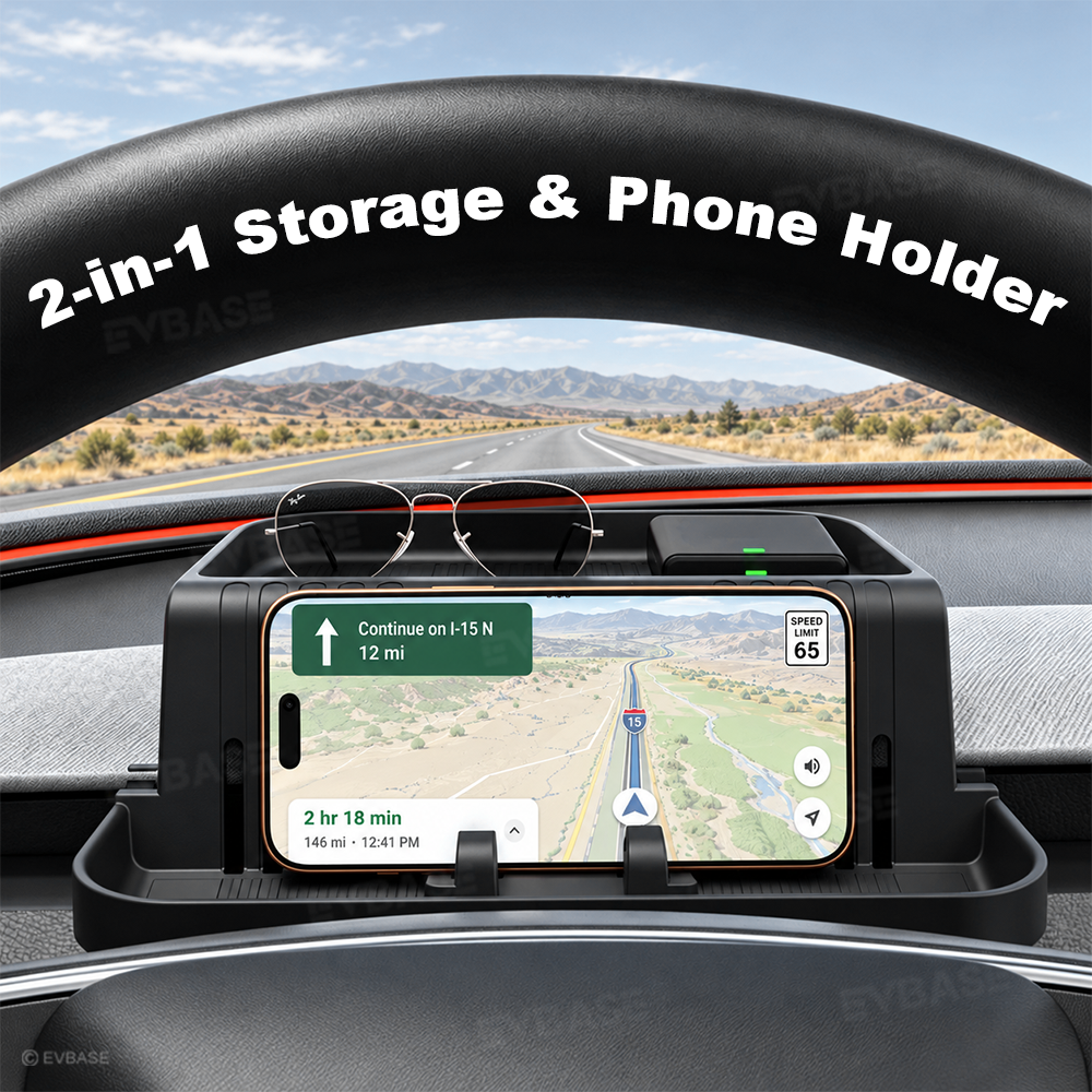 Model Y Juniper/ 3 Highland/ Y L Dashboard Storage Tray with Phone Holder & ETC Bracket