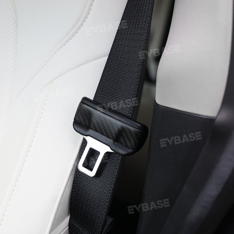 Model Y 3 Carbon Fiber Interior Accessories Seat Belt Fascia Cover for Tesla