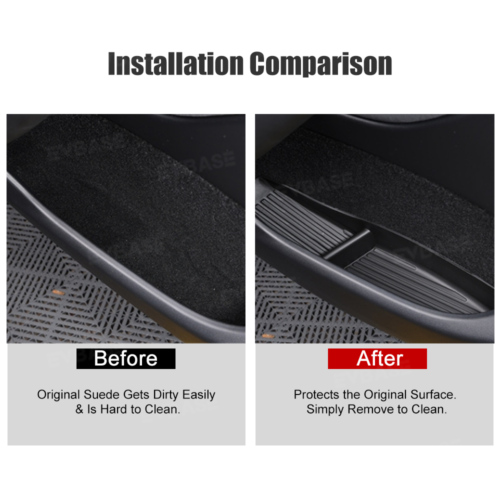 Model Y L Door Side Organizer Tray Front & Rear Door Pocket Liner Inserts