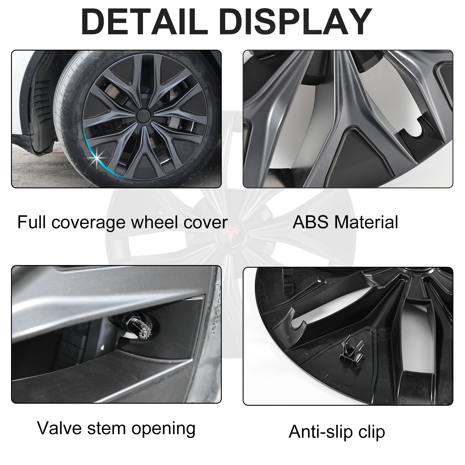 Model Y/ Y Juniper 19 Inch Wheel Covers Performance-Inspired Wheels Hubcaps for Tesla