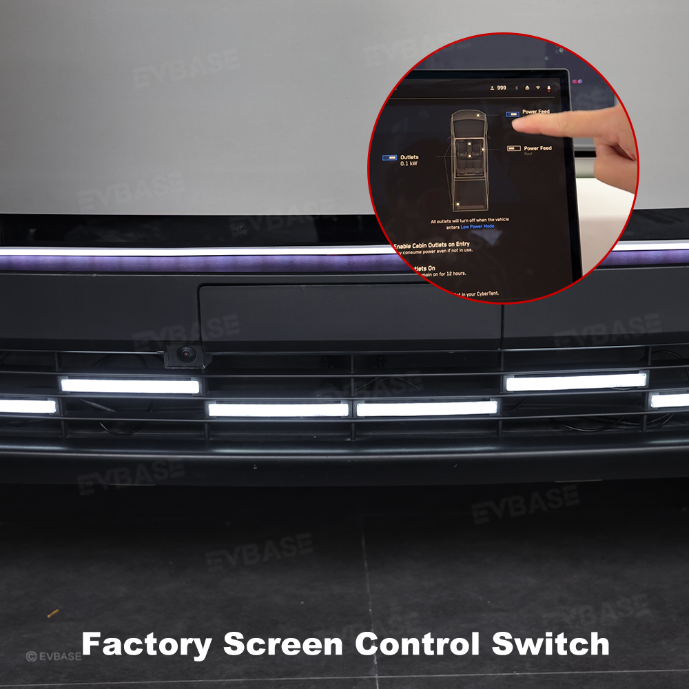 Cybertruck Front Grille LED Light Bar Tactical Lower Grille Auxiliary Lighting Upgrade
