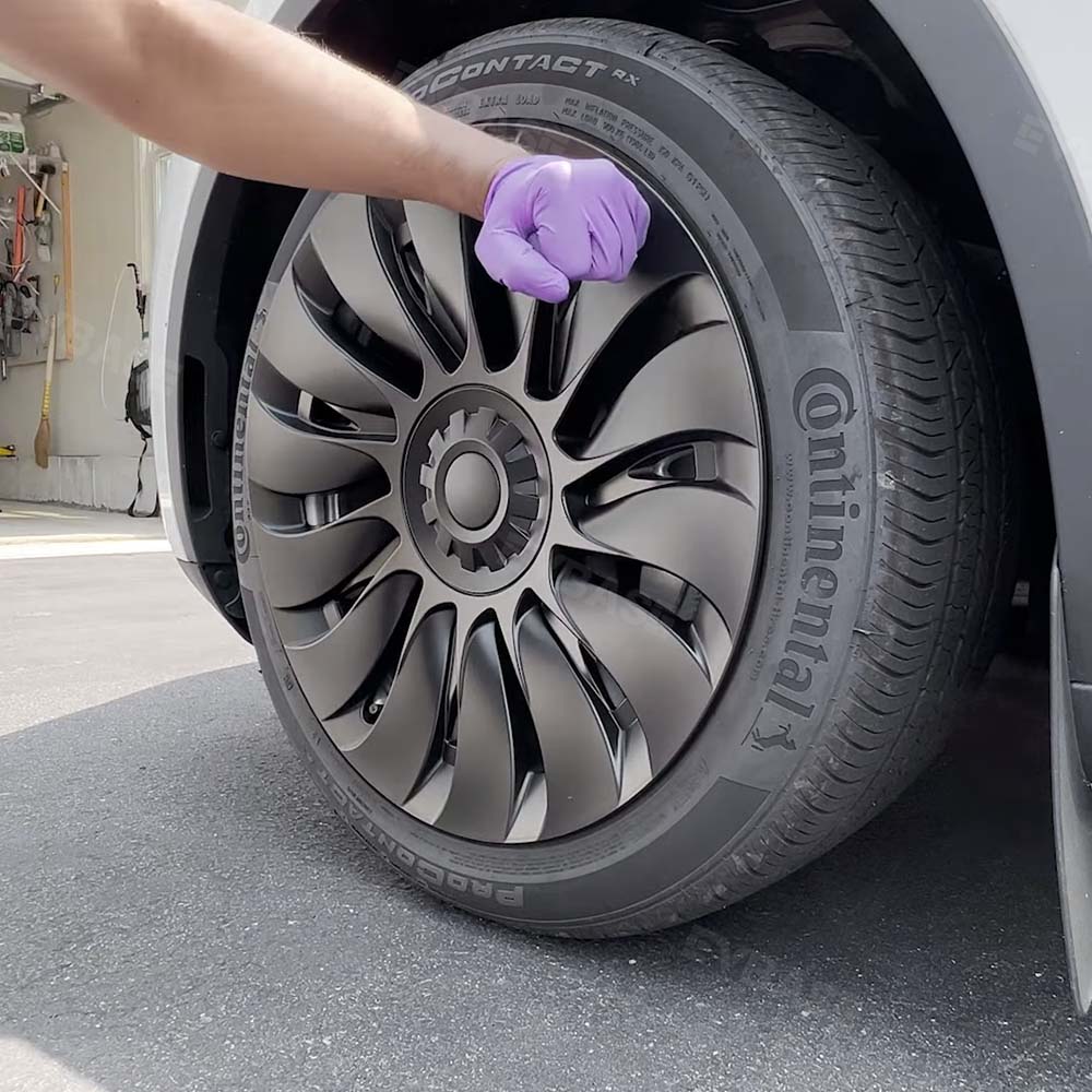 4PCS New Tesla Model Y Wheel cap Überturbine Wheel Covers 19inch Model Y Gemini Wheel Cover Matte