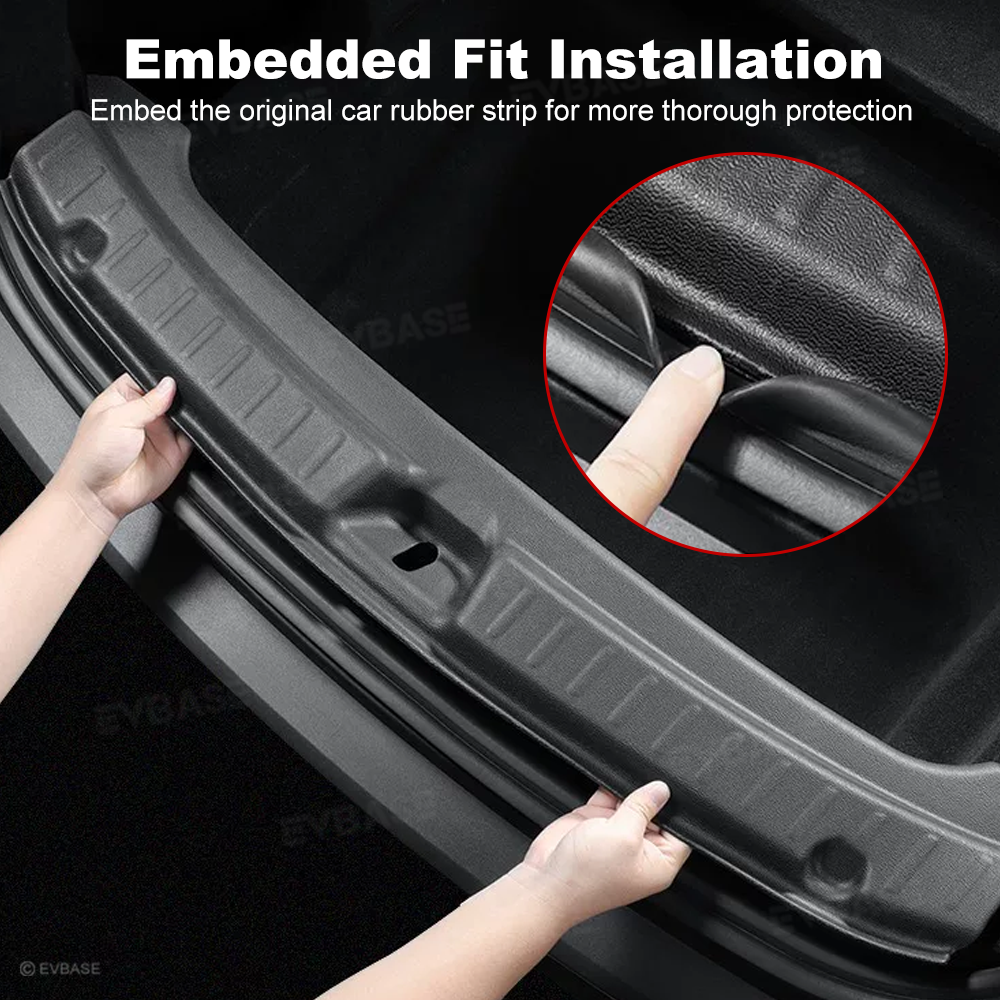 Model Y L Rear Bumper Guard Anti-Scratch TPE Trunk Sill Protector Mat