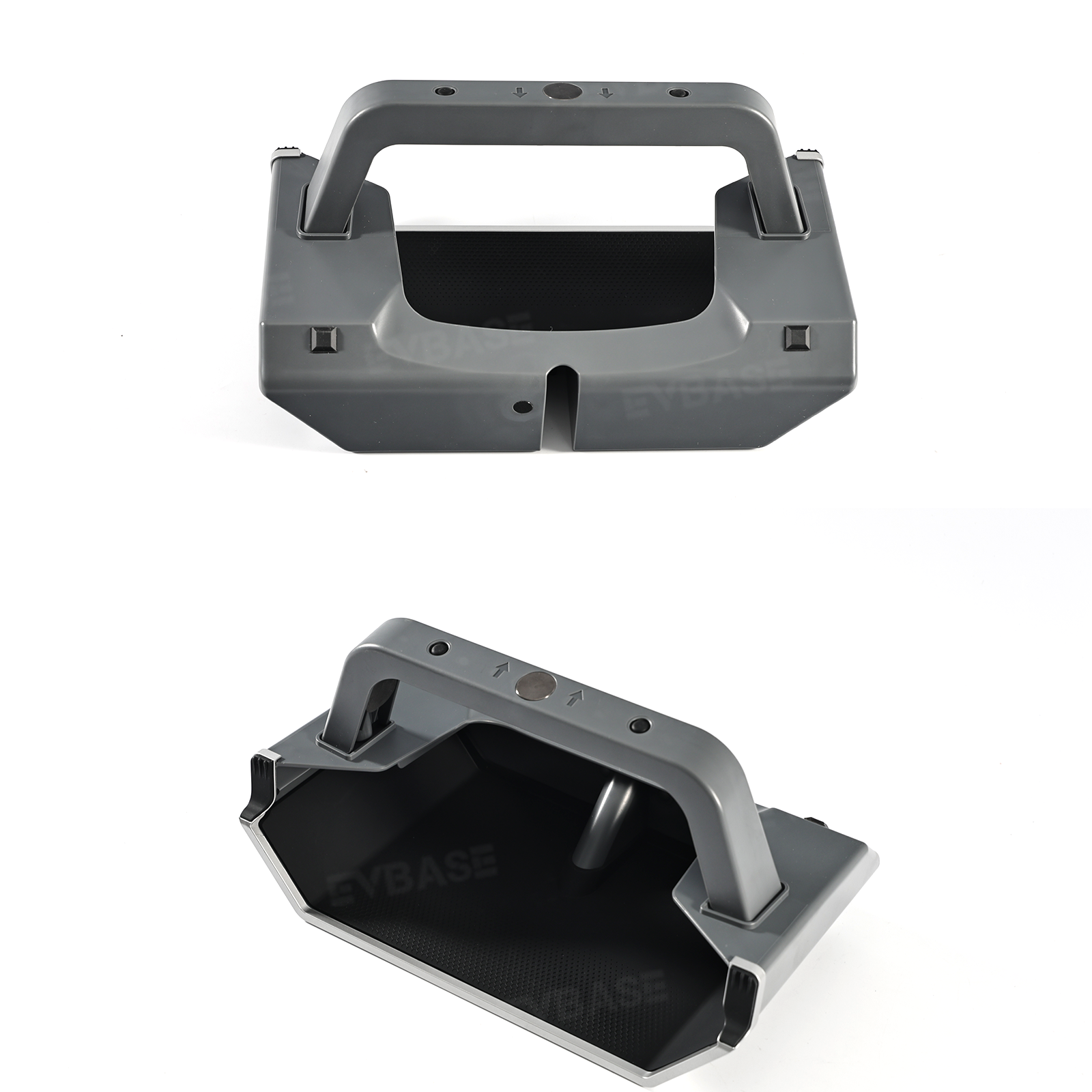 Model Y Juniper/ 3 Highland Under Screen Storage Organizer Cyberpunk Style Center Console Organizer Tray with Anti-Slip Silicone Pad