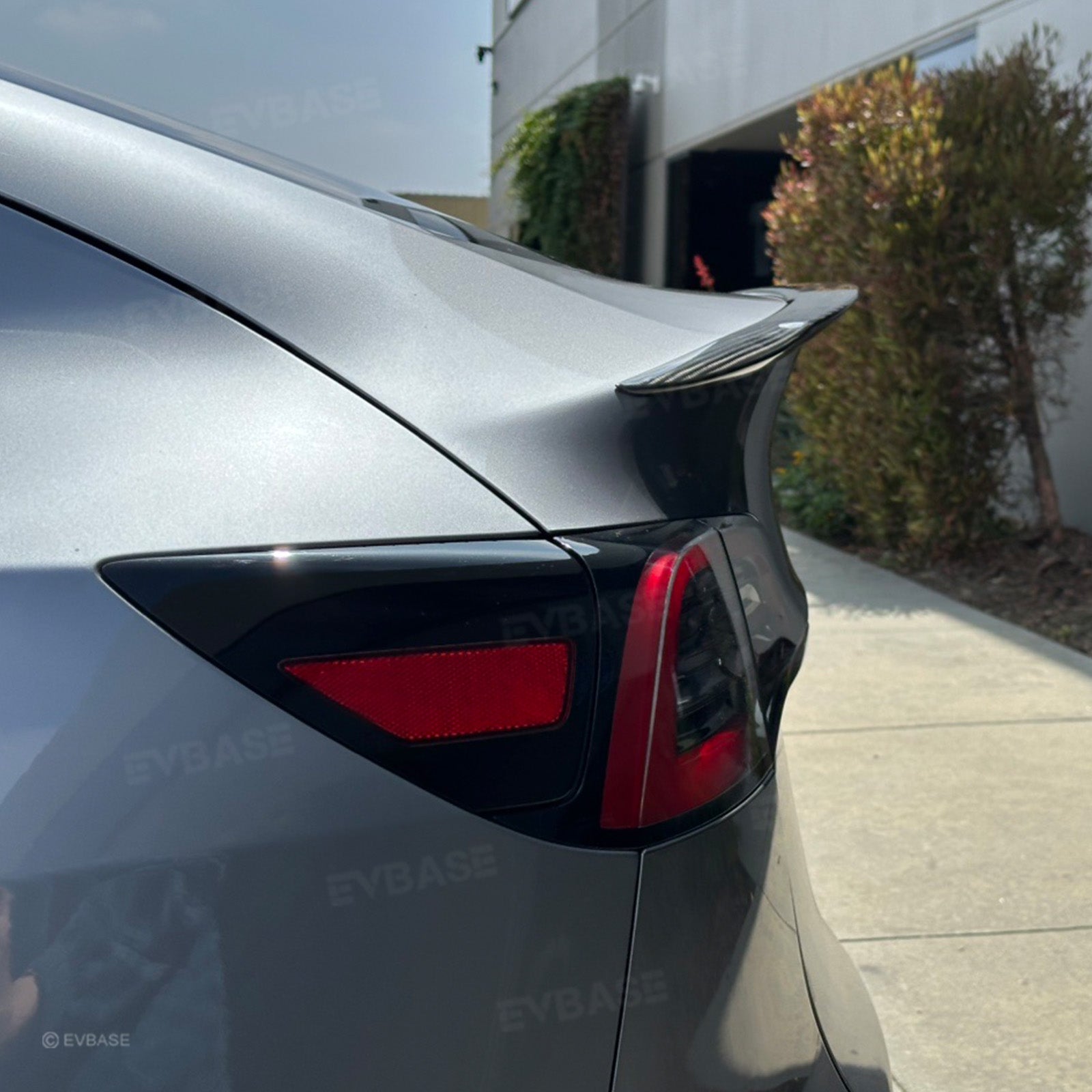 Tesla Model Y Spoiler Wing Dry Real Carbon Fiber OEM Style Inspired By Model 3 Performance Rear Splitter