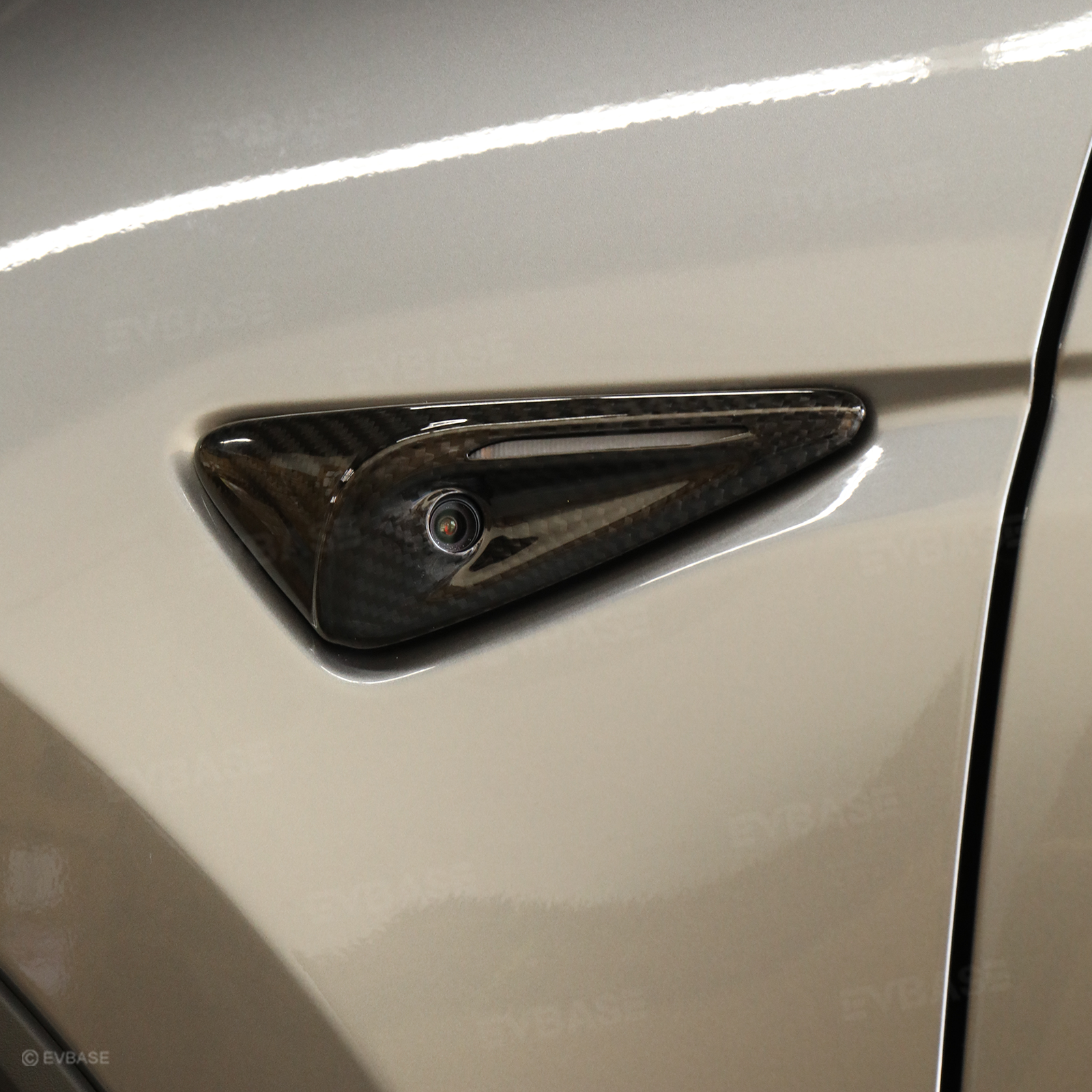 Real Carbon Fiber Side Camera Turn Signal Cover for Tesla Model Y Juniper/ 3 Highland