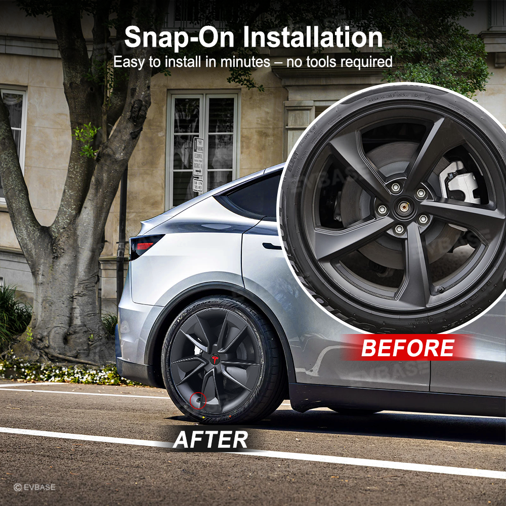 Model Y Juniper 19 Inch Wheel Covers With Performance Style Hub Caps 4PCS