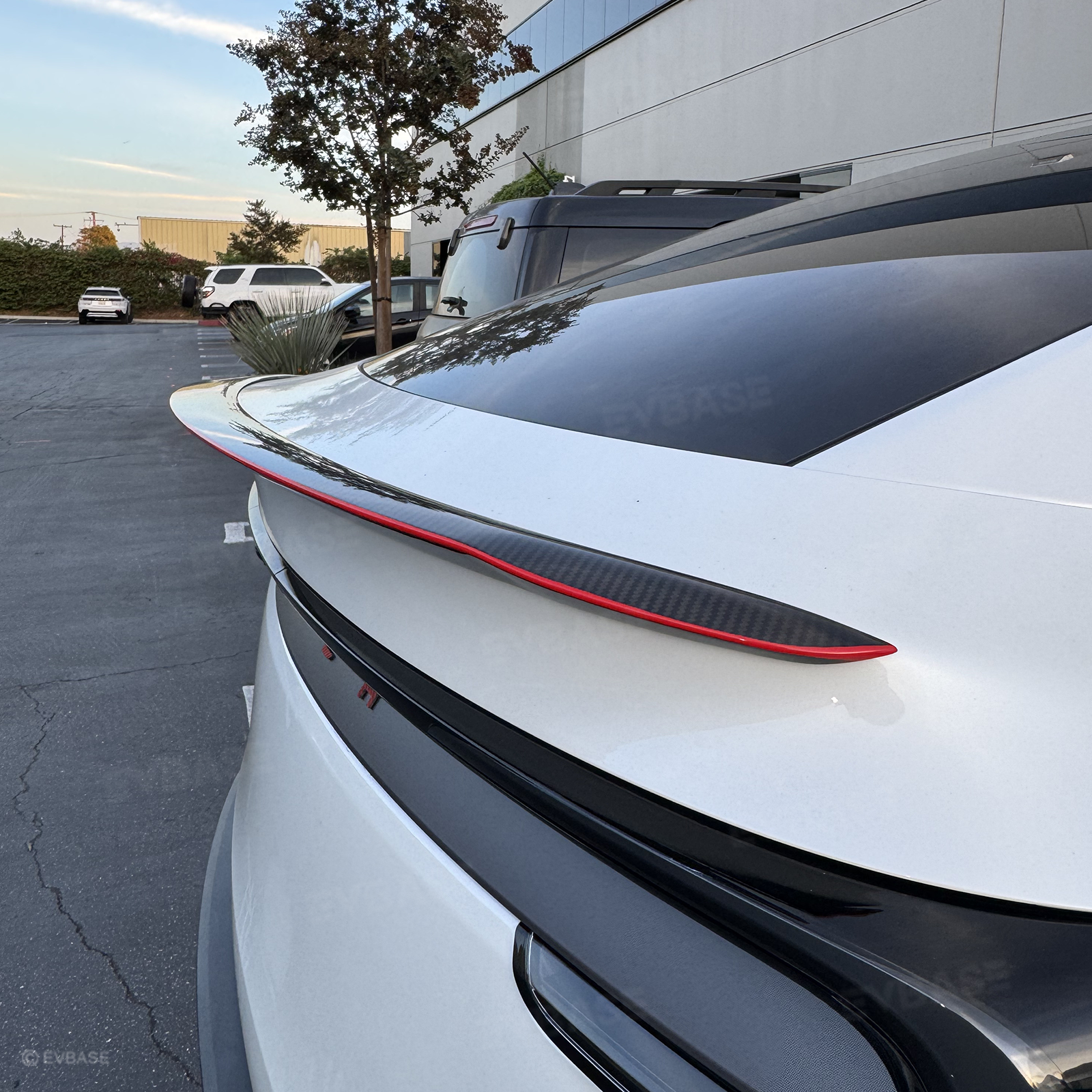 Carbon Fiber Rear Wing Spoiler for Model 3 Highland/ Y Juniper with Performance Style Redline Rear Trunk Spoiler
