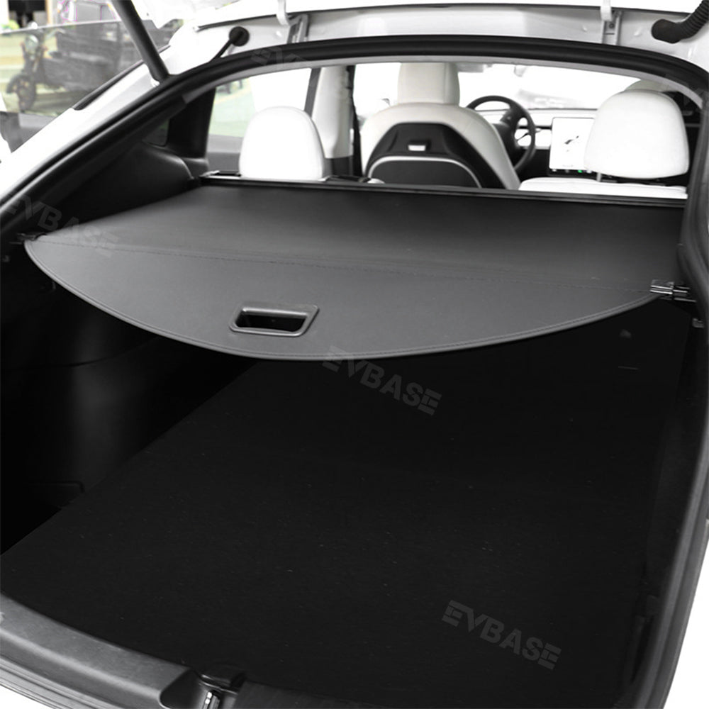 EVBASE Tesla Model Y Retractable Trunk Cargo Cover Rear Privacy Cargo Cover Shade Protector
