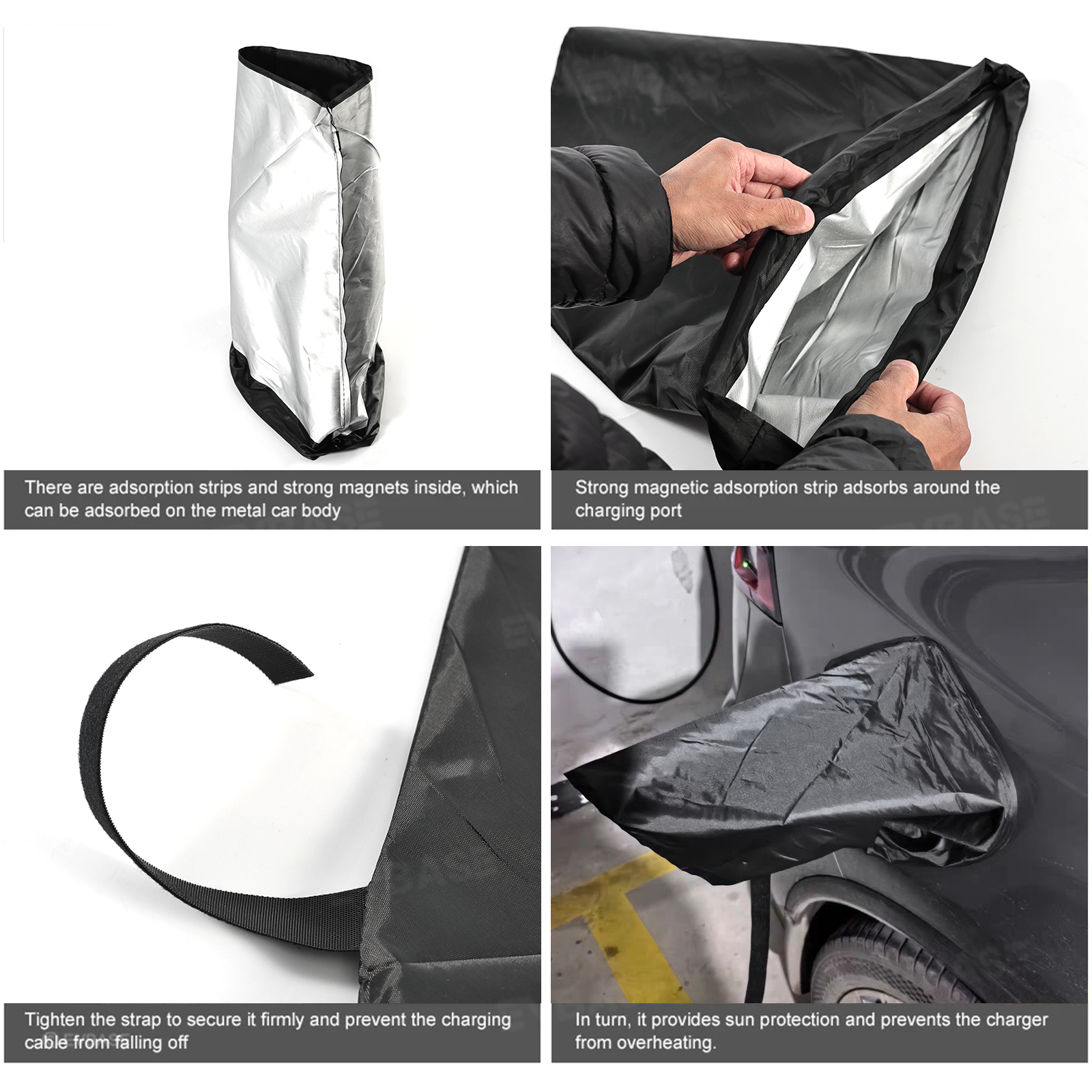 EV Charger Plug Cover Waterproof Outdoor Electric Car Charging Port Cover for Electric Vehicle