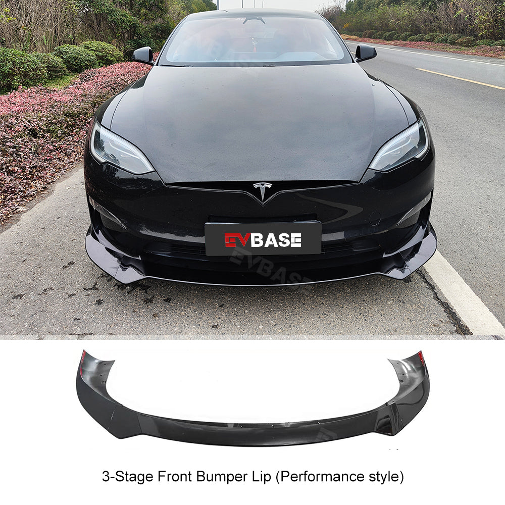 Model S Front Bumper Lip ABS Splitter Performance Spoiler Racing Style For Tesla