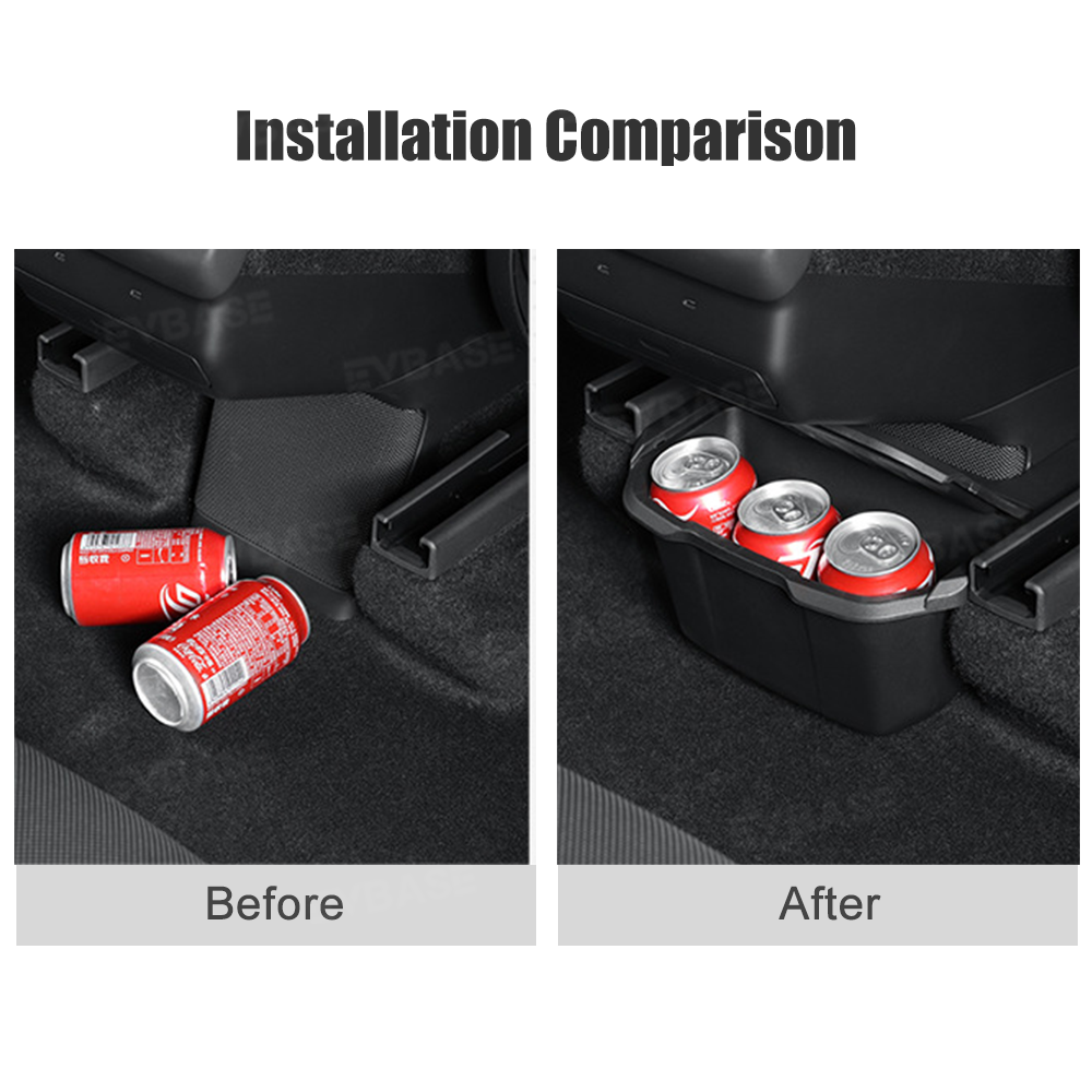 Model Y L Rear Center Console Organizer Rear Seat Storage Box Trash Can Interior Storage Accessories