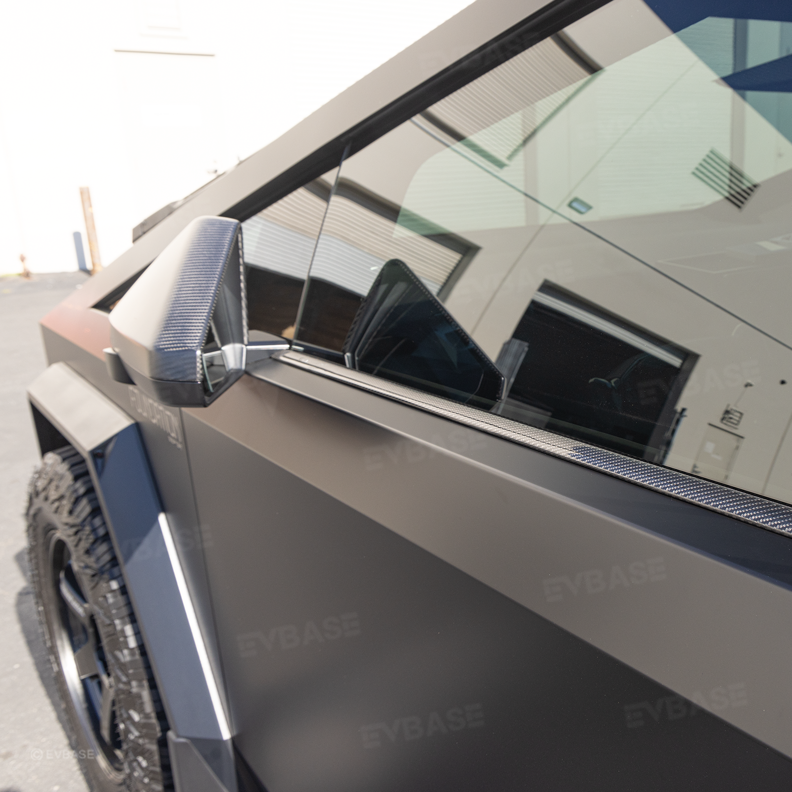 Cybertruck Window Molding Real Carbon Fiber Exterior Window Trim Overlays