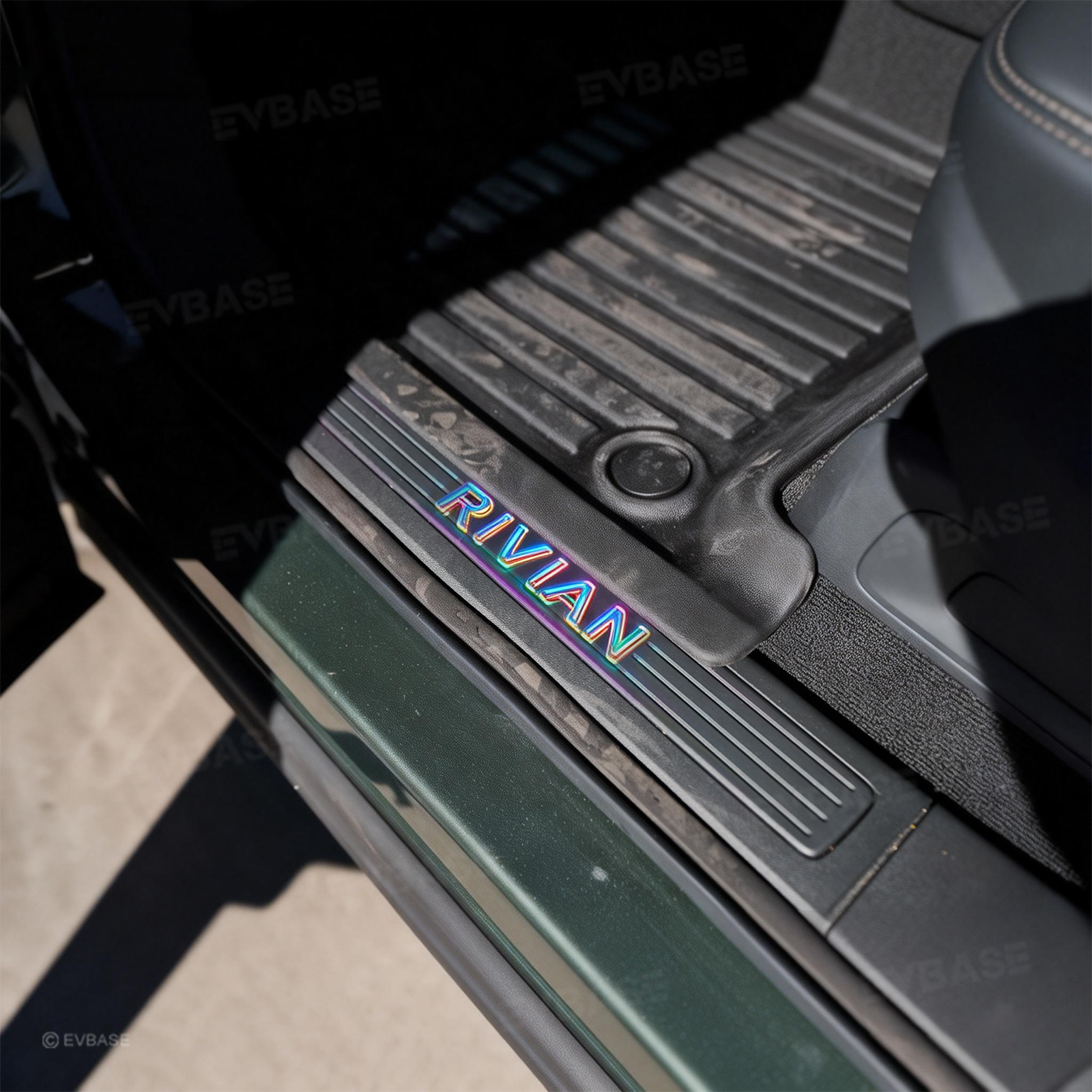 Illuminated Door Sill Replacement for Rivian R1S/ R1T LED Door Sill Light Scuff Plate