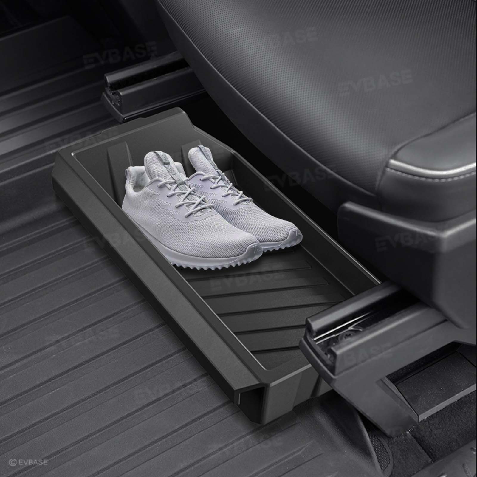 Cybertruck Front Under Seat Storage Box Hidden Non-Slip Organizer Tray