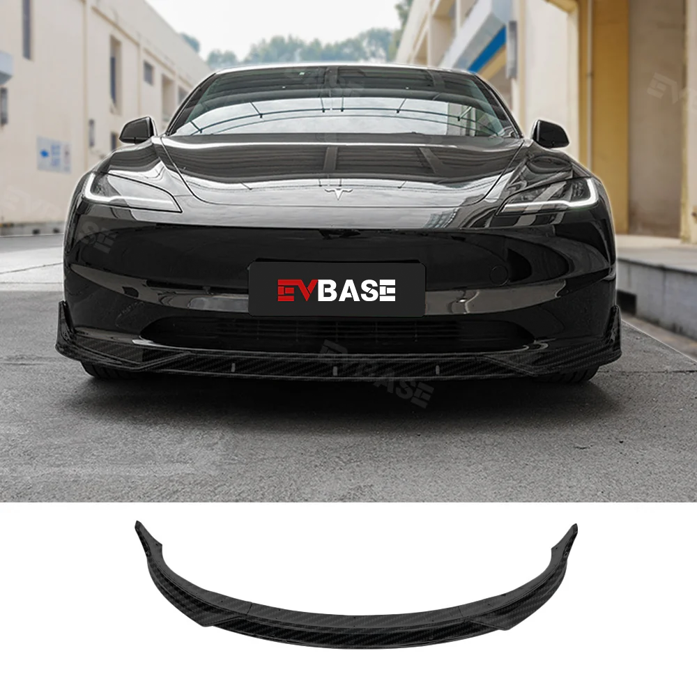 Tesla Model Y 3 Front Bumper Lip Spoiler Sporty F Style Splitter ABS Body Kit Protection Trim
