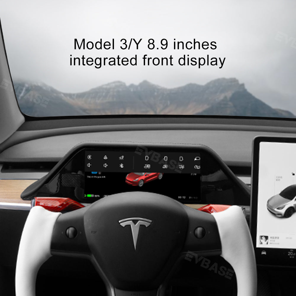 Model 3/Y 8.9 Inch Dashboard Screen Inspired By Model X Head Up Display Instrument Cluster for Tesla