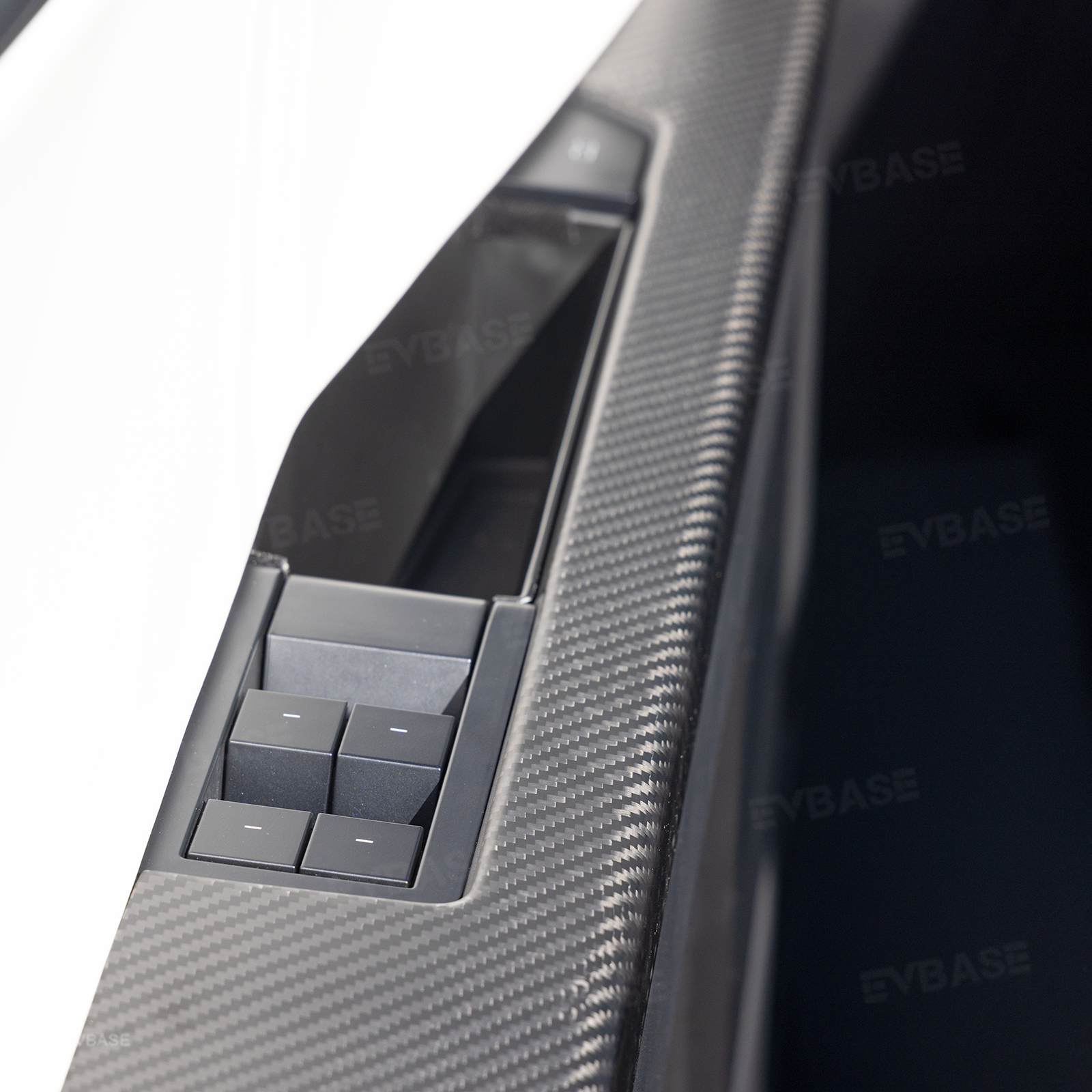 Tesla Cybertruck Door Panel Armrest Cover Real Carbon Fiber Lower Door Panel Overlays