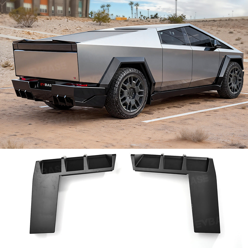 Cybertruck Rear Side Splitter ABS Bumper Extension for Tesla